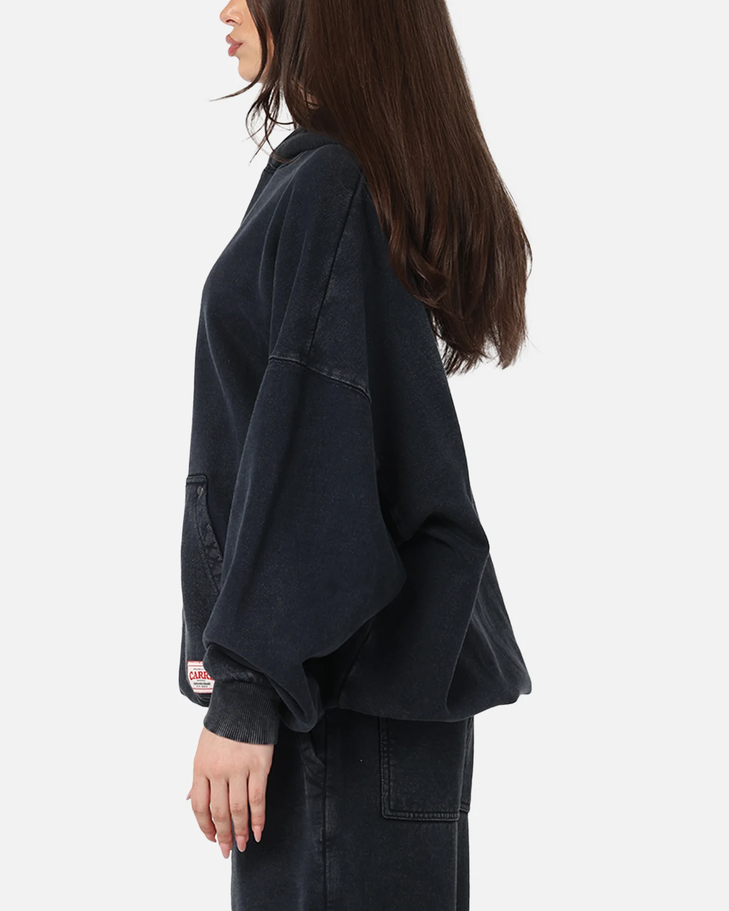 Carre Rivet Hoodie Charcoal