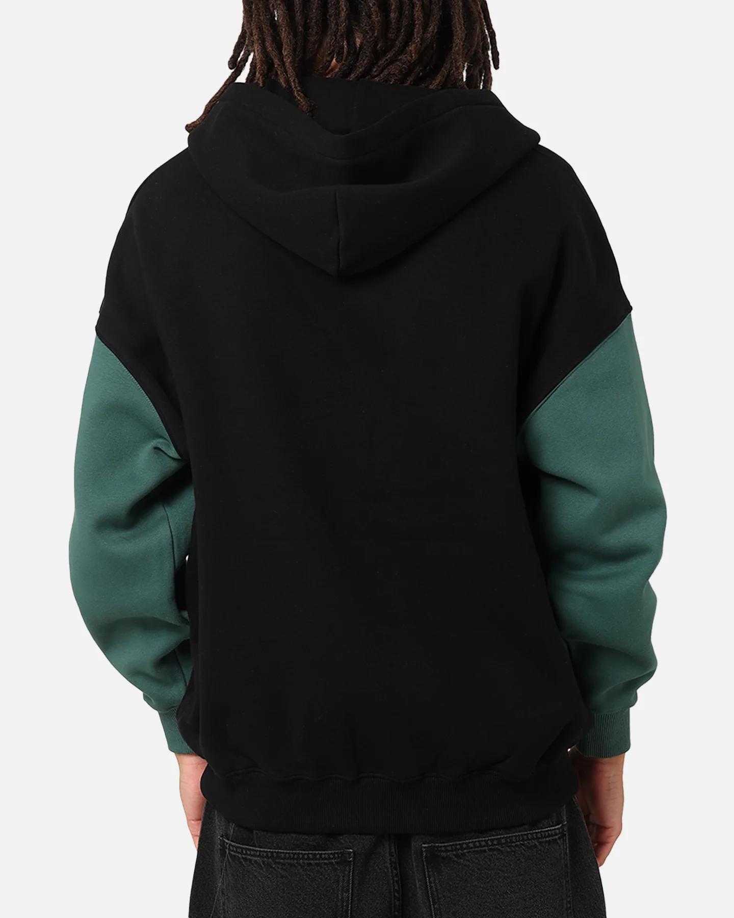 Carre Floral Full Zip Hoodie Black/Green