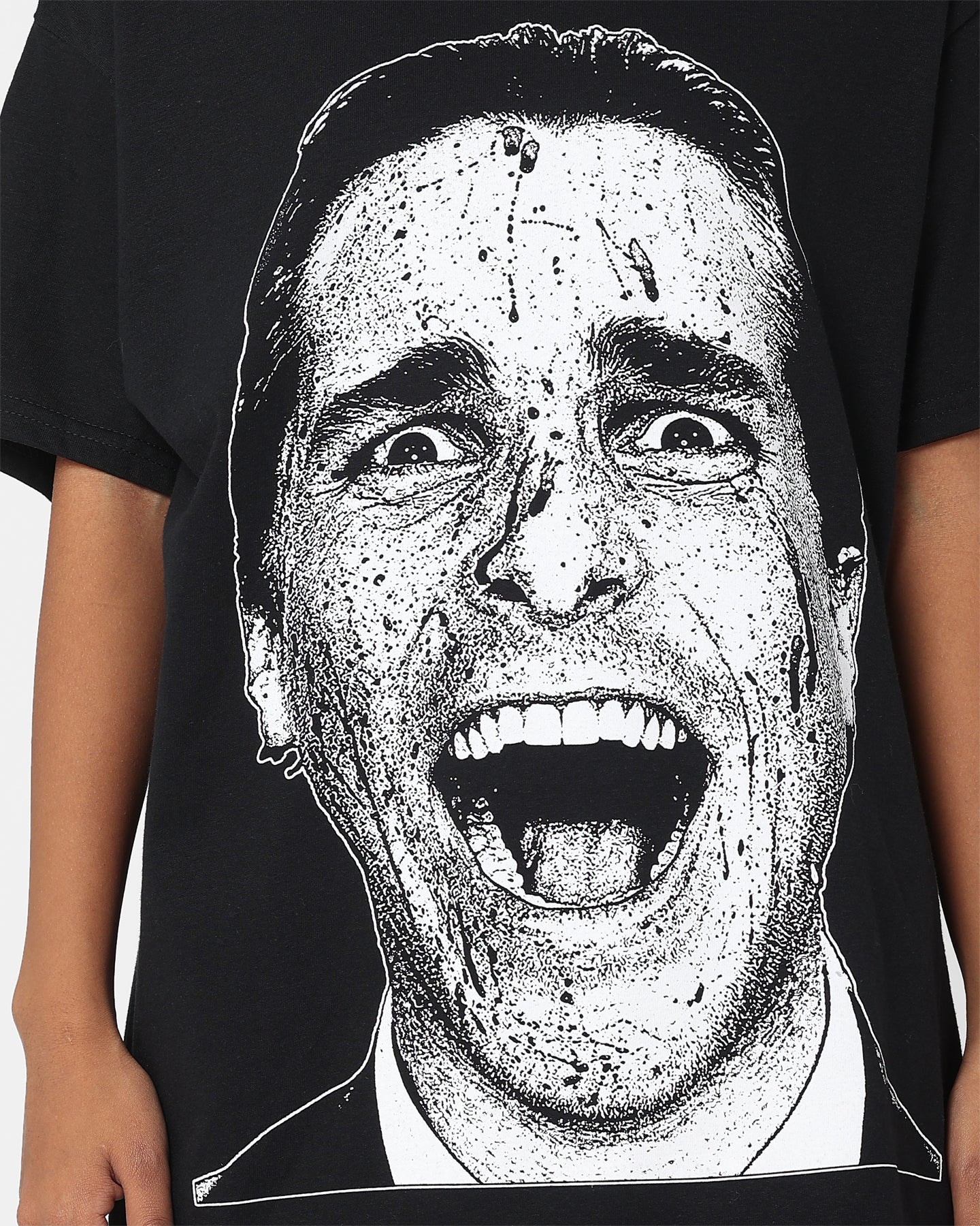 Rats Get Fat X American Psycho Patrick Bateman T-Shirt Black