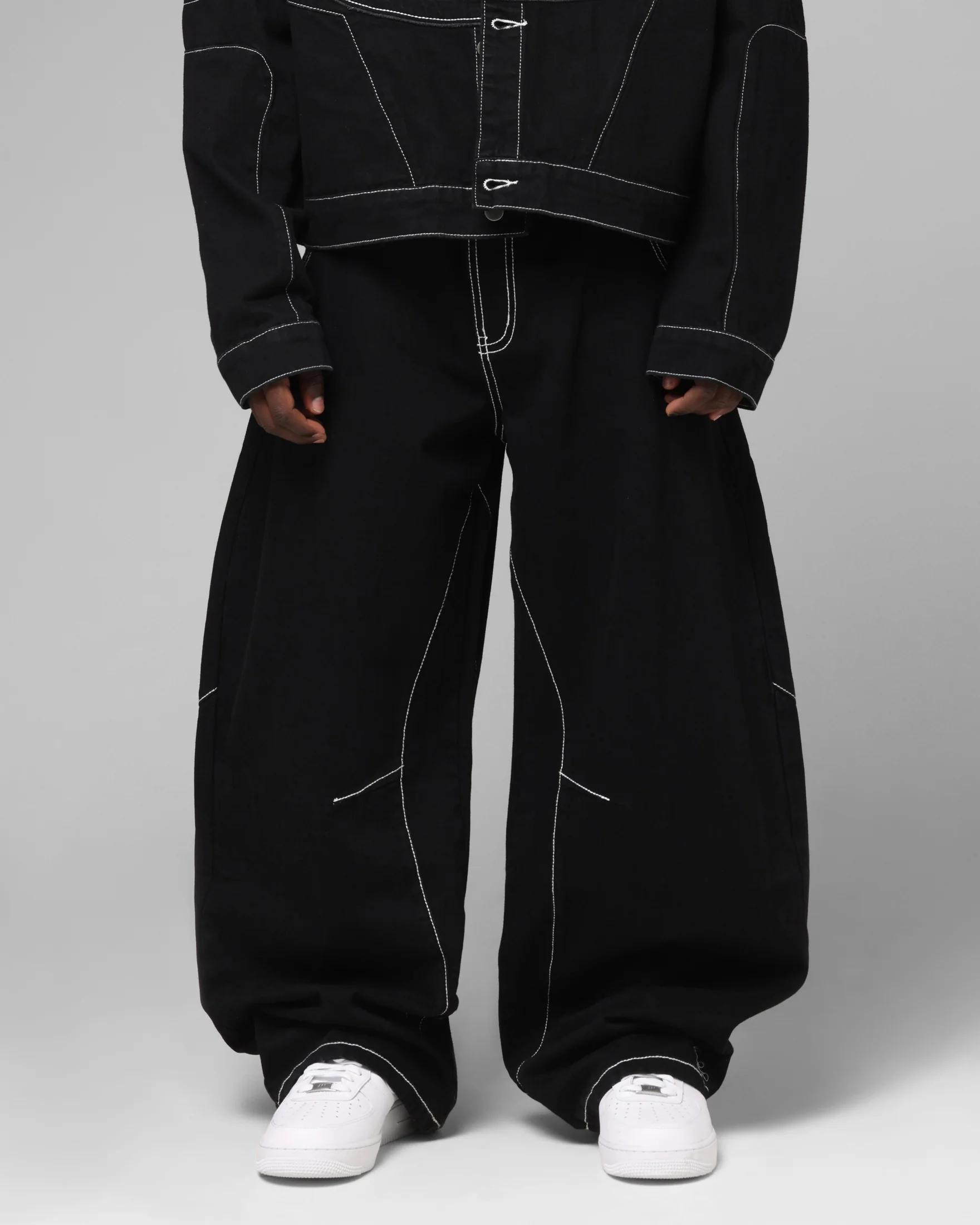 Loiter Biker Raver Jeans Black