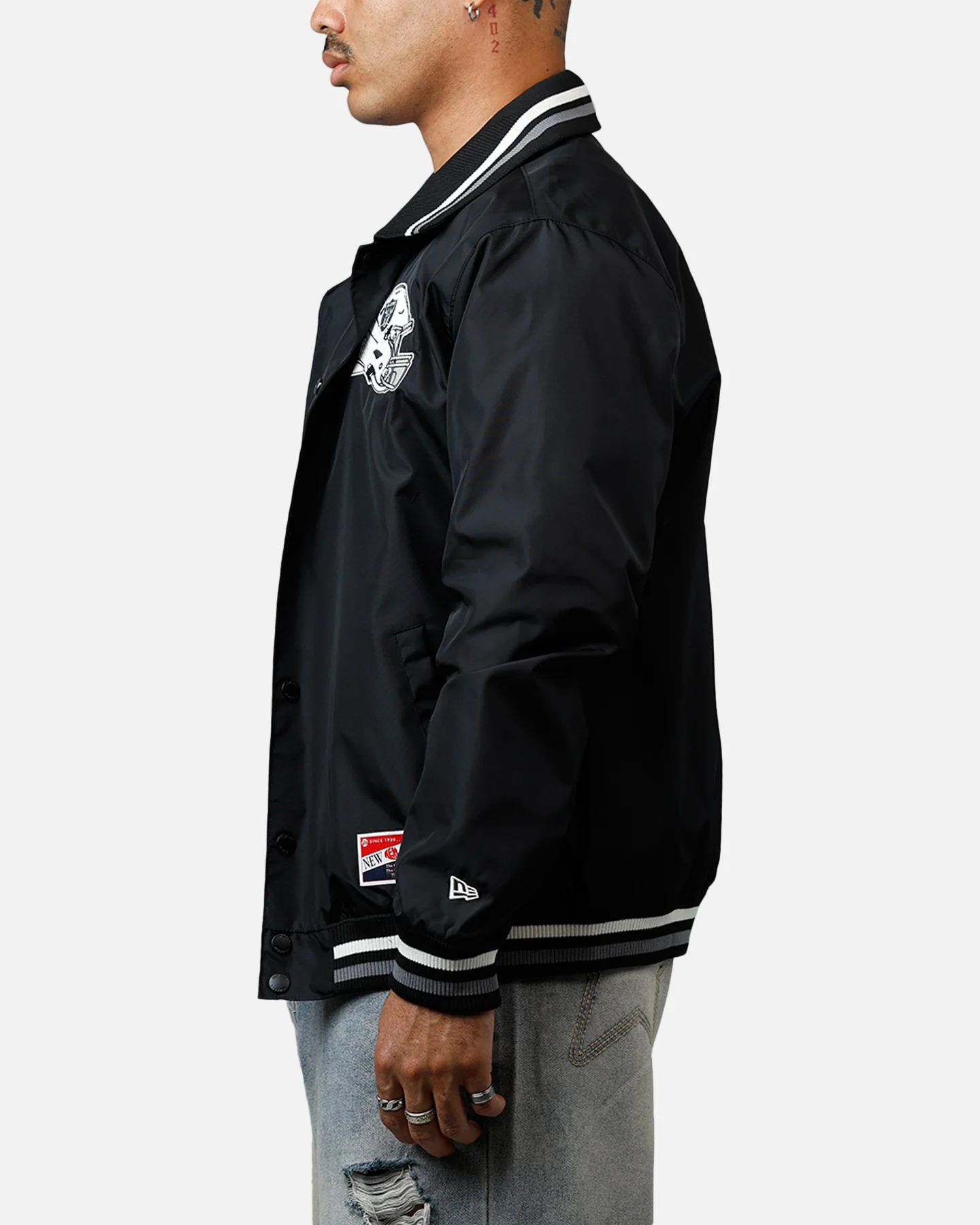New Era Las Vegas Raiders Throwback Jacket Black