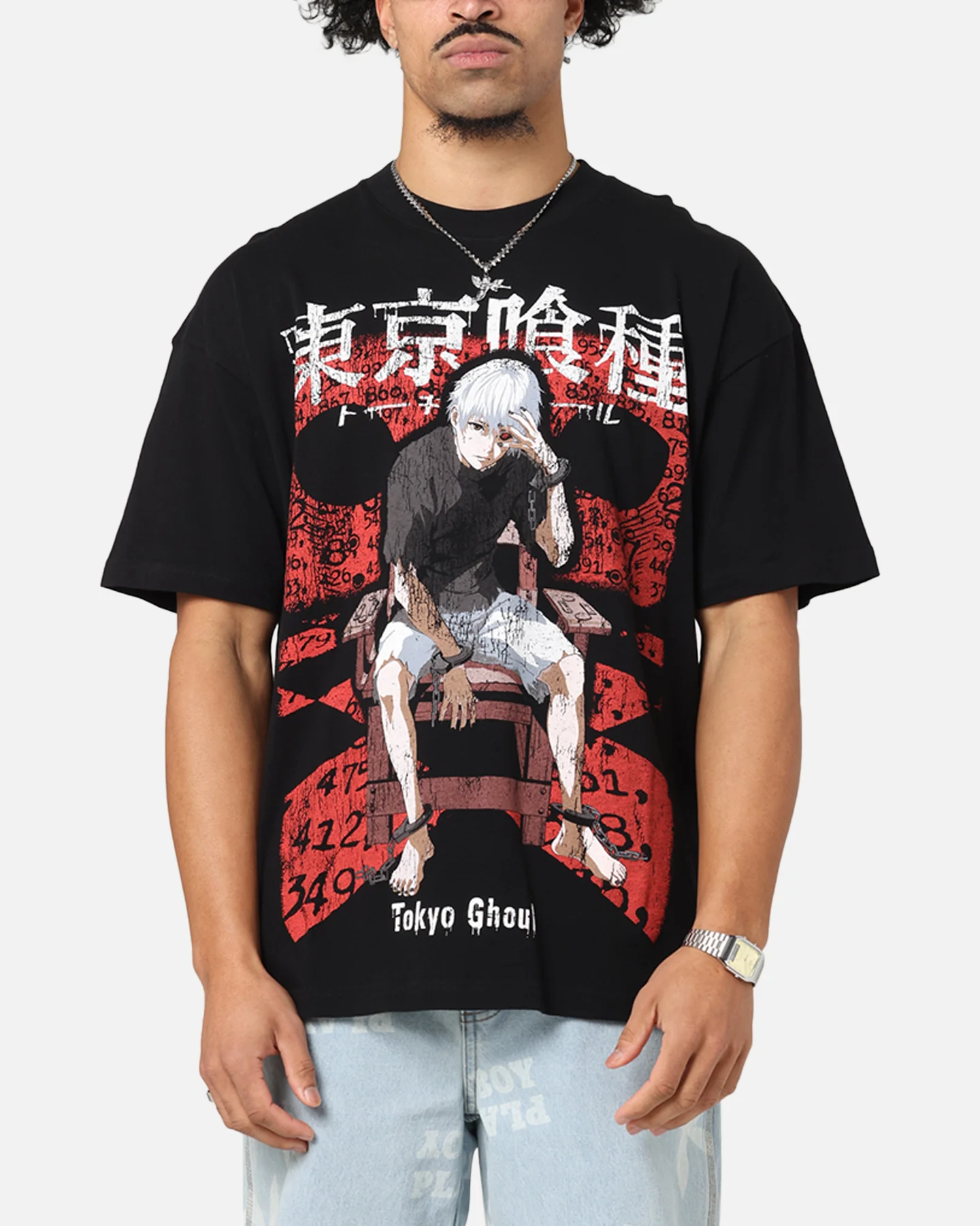 73Studio X Tokyo Ghoul 1000 Minus 7 Vintage T-Shirt Black