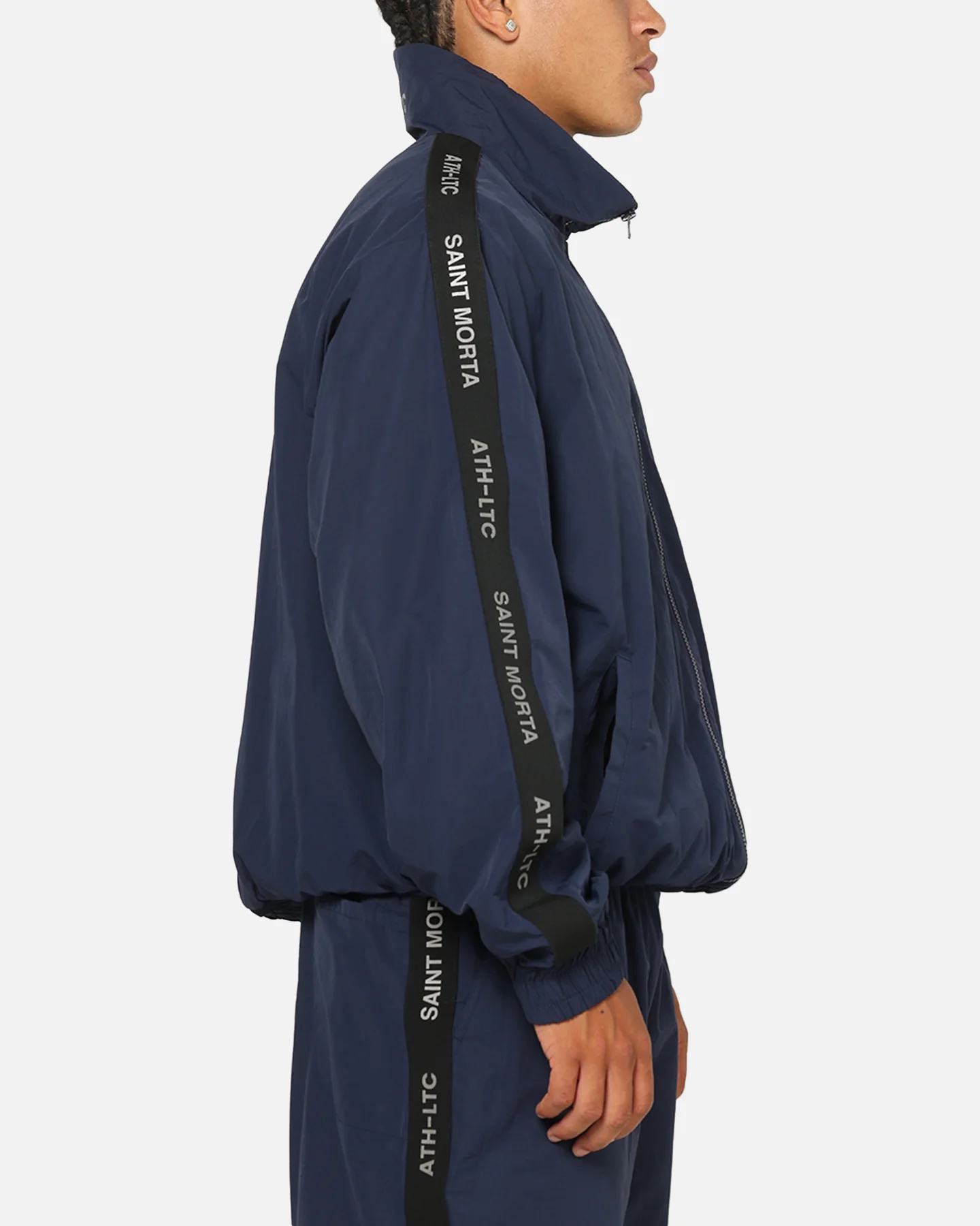 Saint Morta Athltc Zip Jacket Dark Royal/White