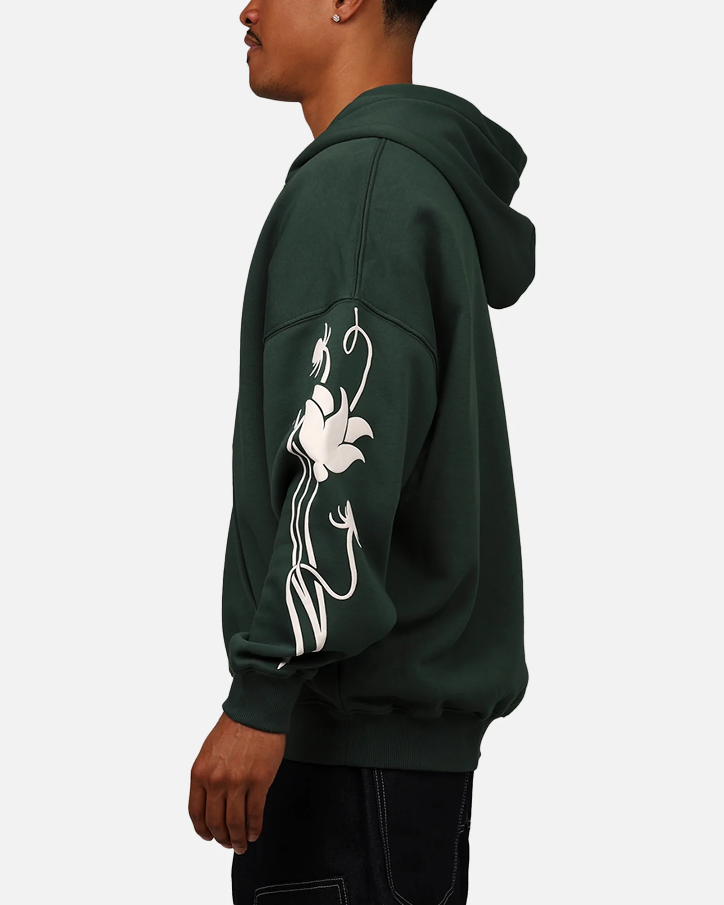 Carre Nouveau Fill Zip Hoodie Green