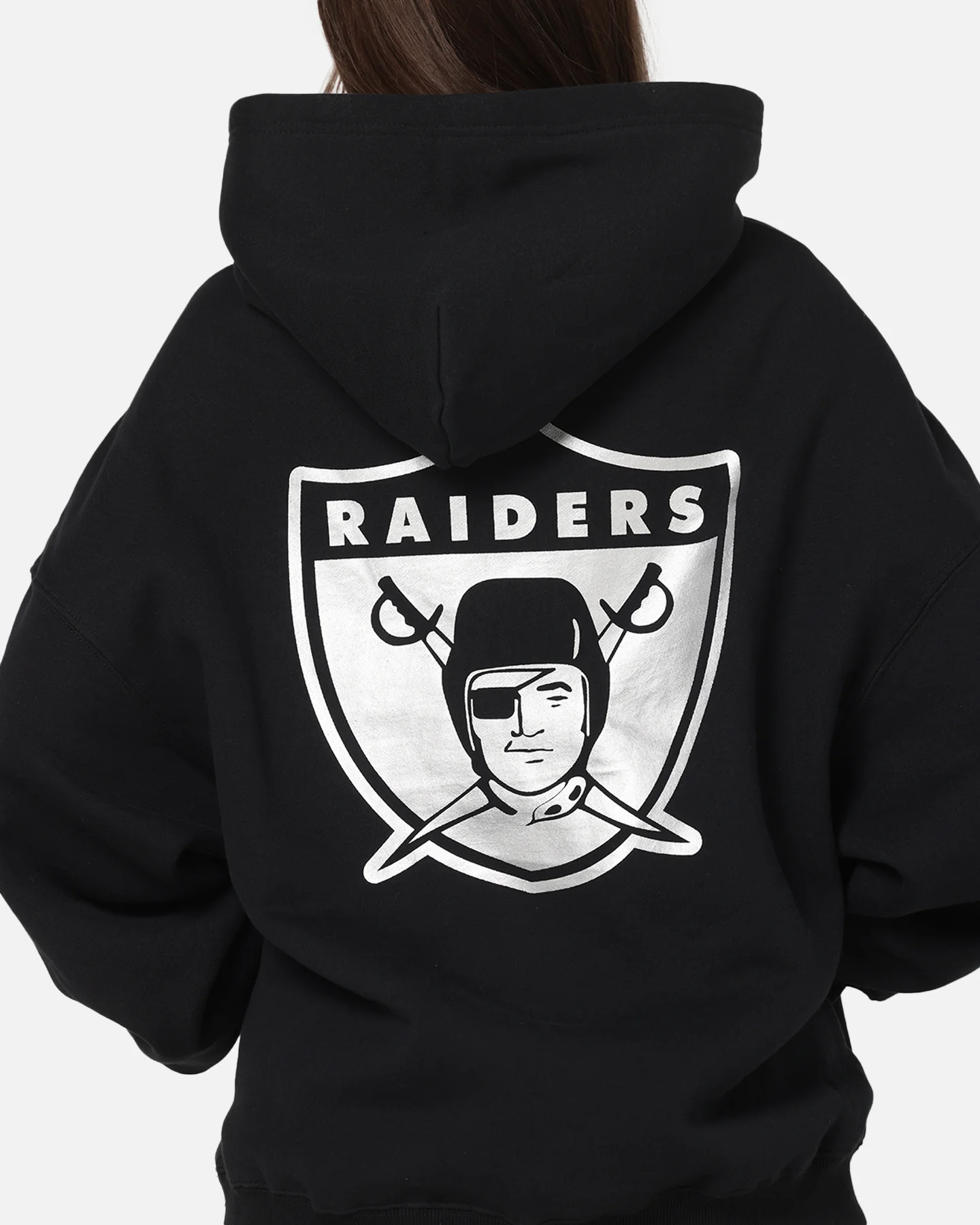 Mitchell & Ness Las Vegas Raiders Rhinestone Hoodie Faded Black