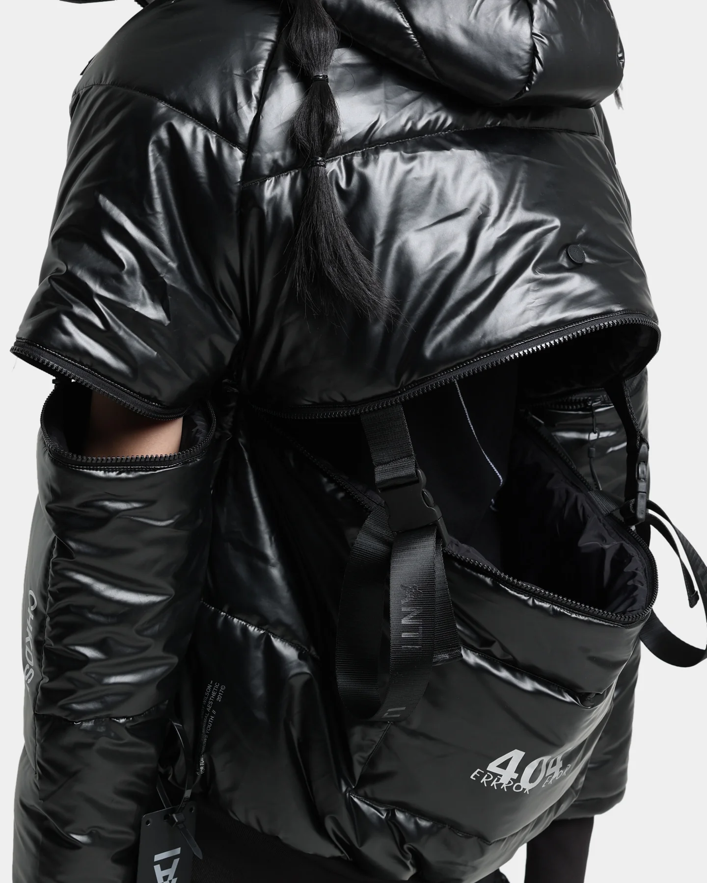 The Anti Order Anti Joy Technical Puffer Jacket Black/Silver