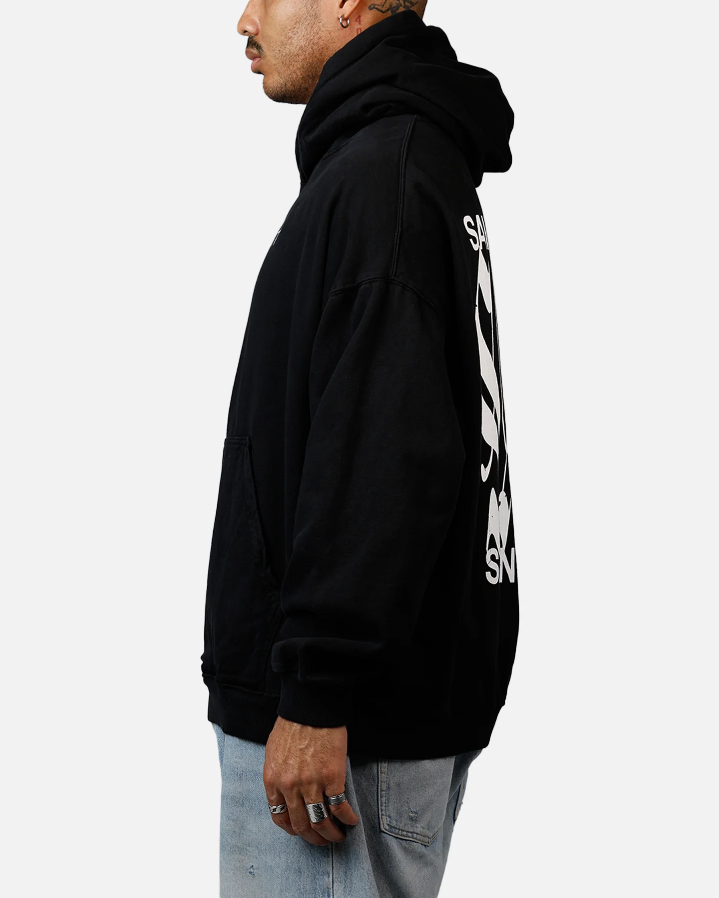 Saint Morta Ye Old Boxy Hoodie Black