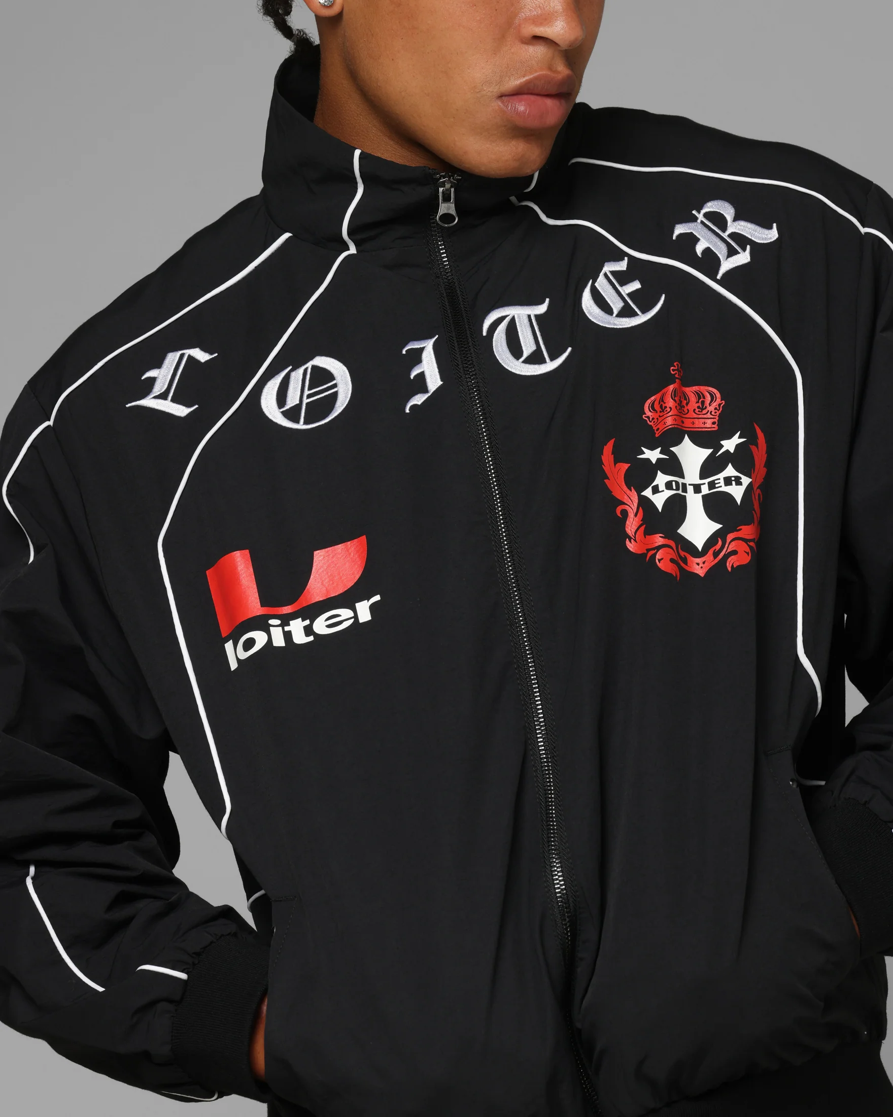 Loiter Imperial Track Jacket Black