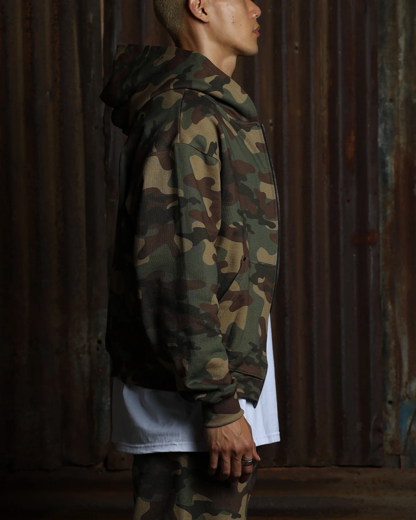 American Thrift Zip Hoodie Camo