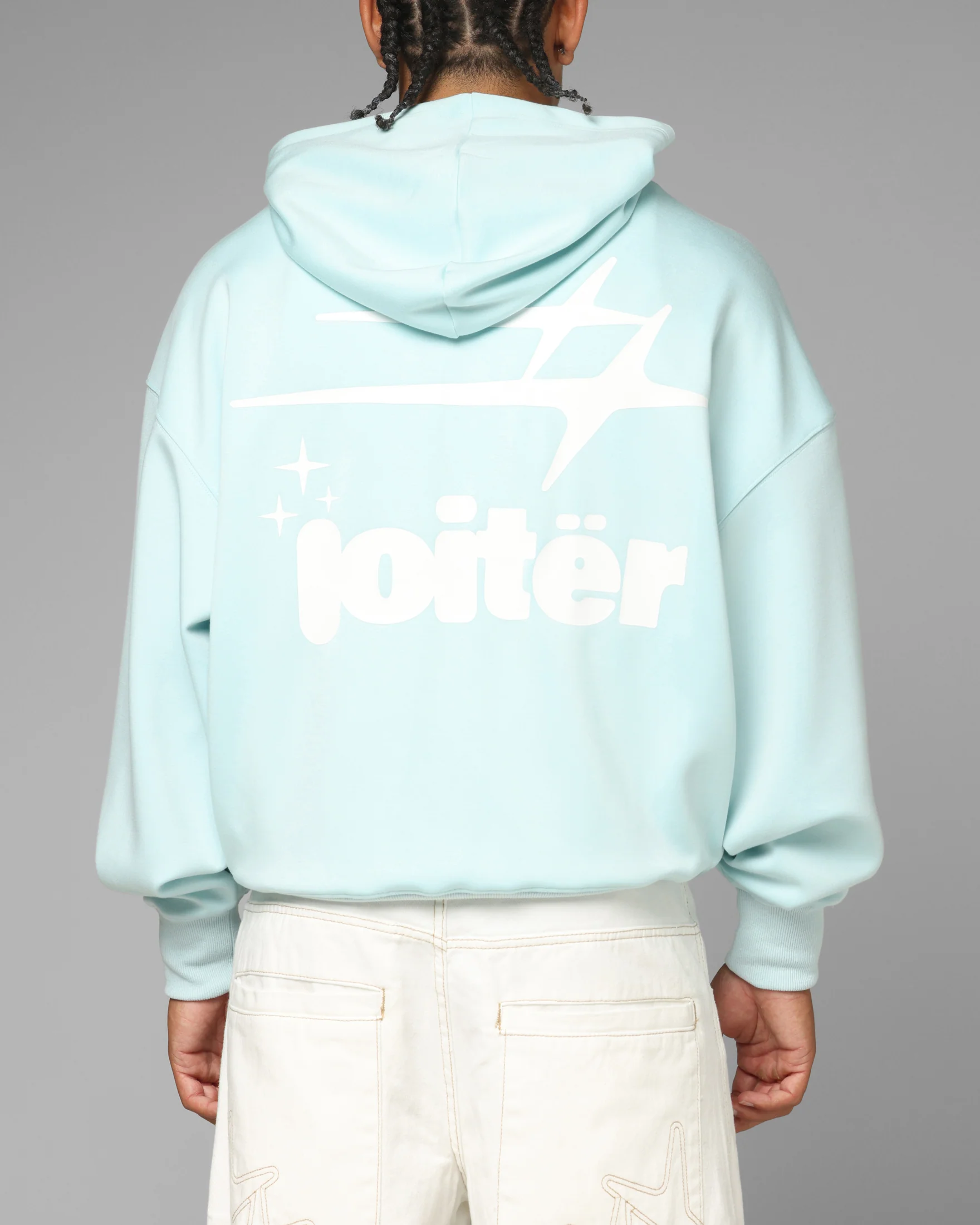 Loiter Cloud 9 Zip Hoodie Light Blue