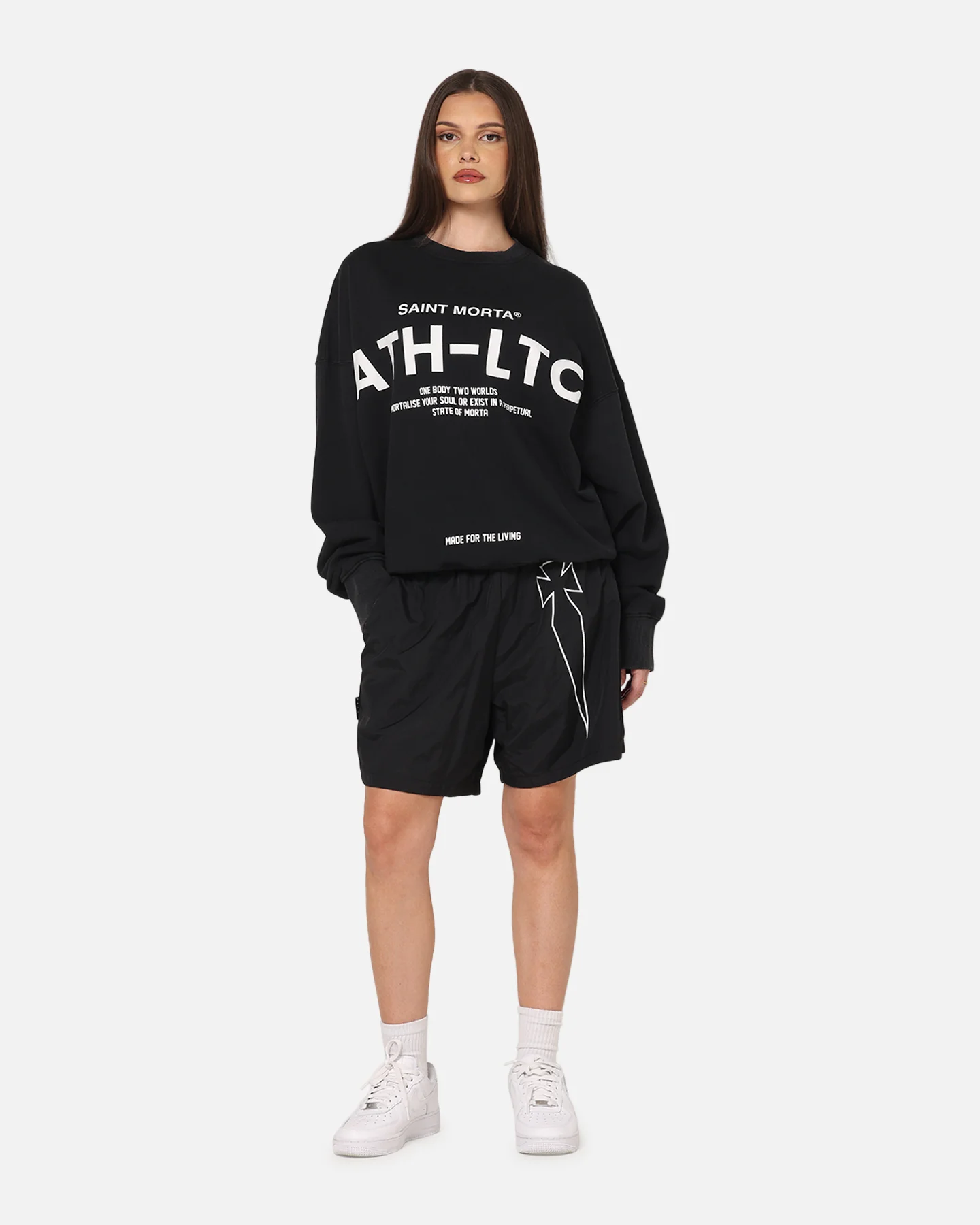 Saint Morta Athltc Crewneck Black