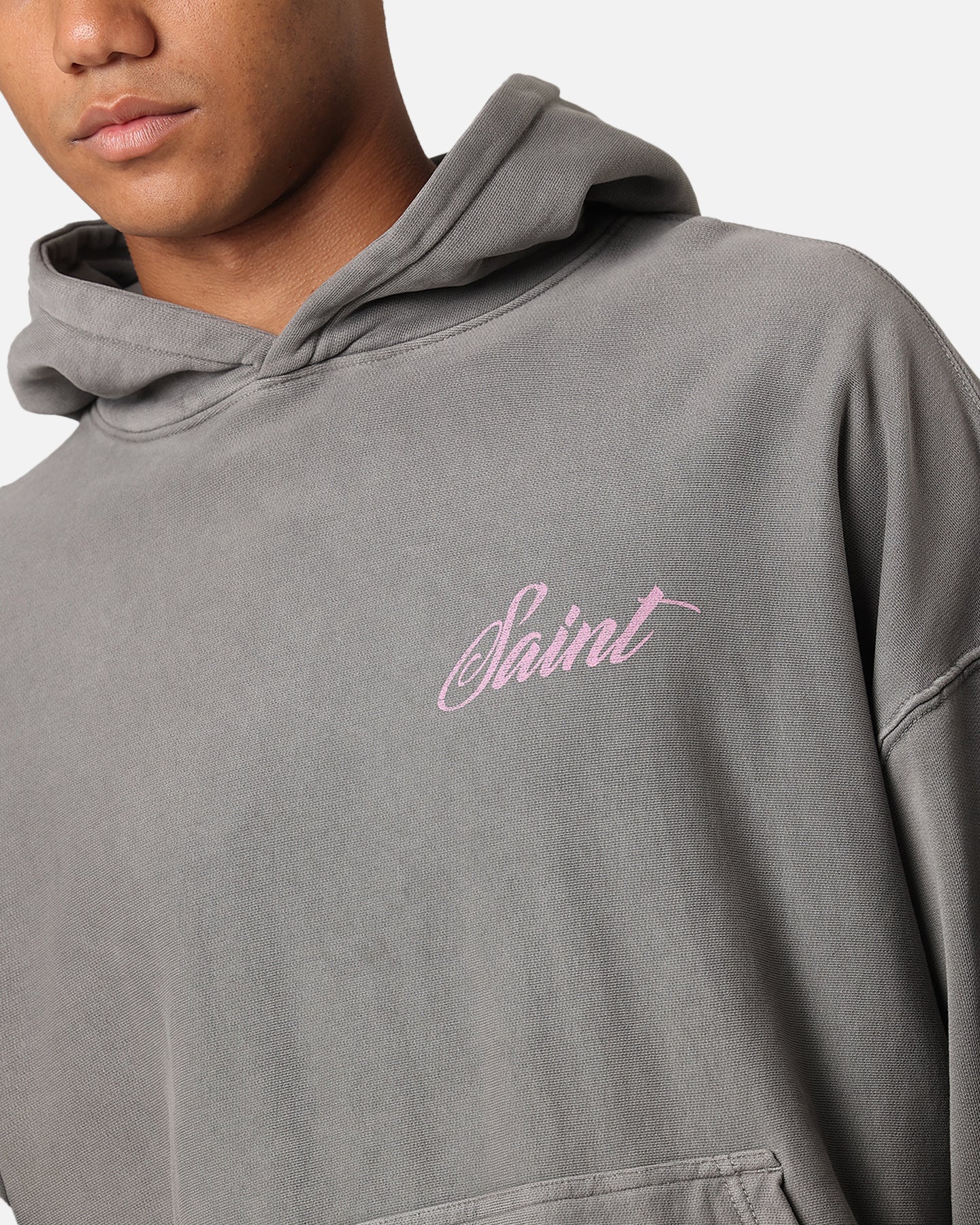 Saint Morta Guardian Premiun Hoodie Washed Charcoal