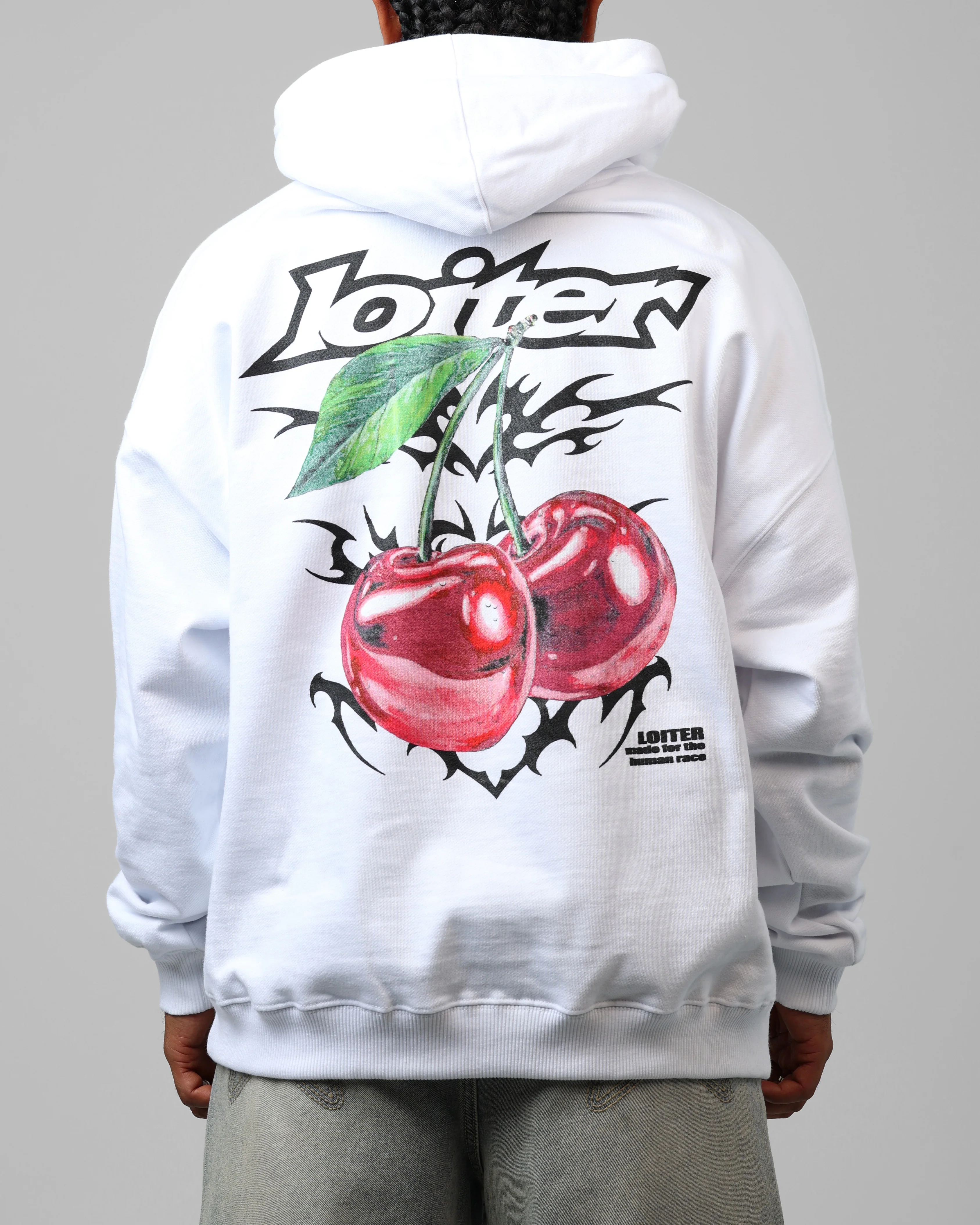 Loiter Cherry Pick Hoodie White