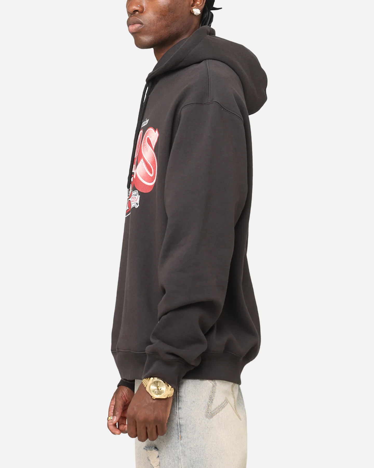 Mitchell & Ness San Francisco 49ers Arch Hoodie Faded Black