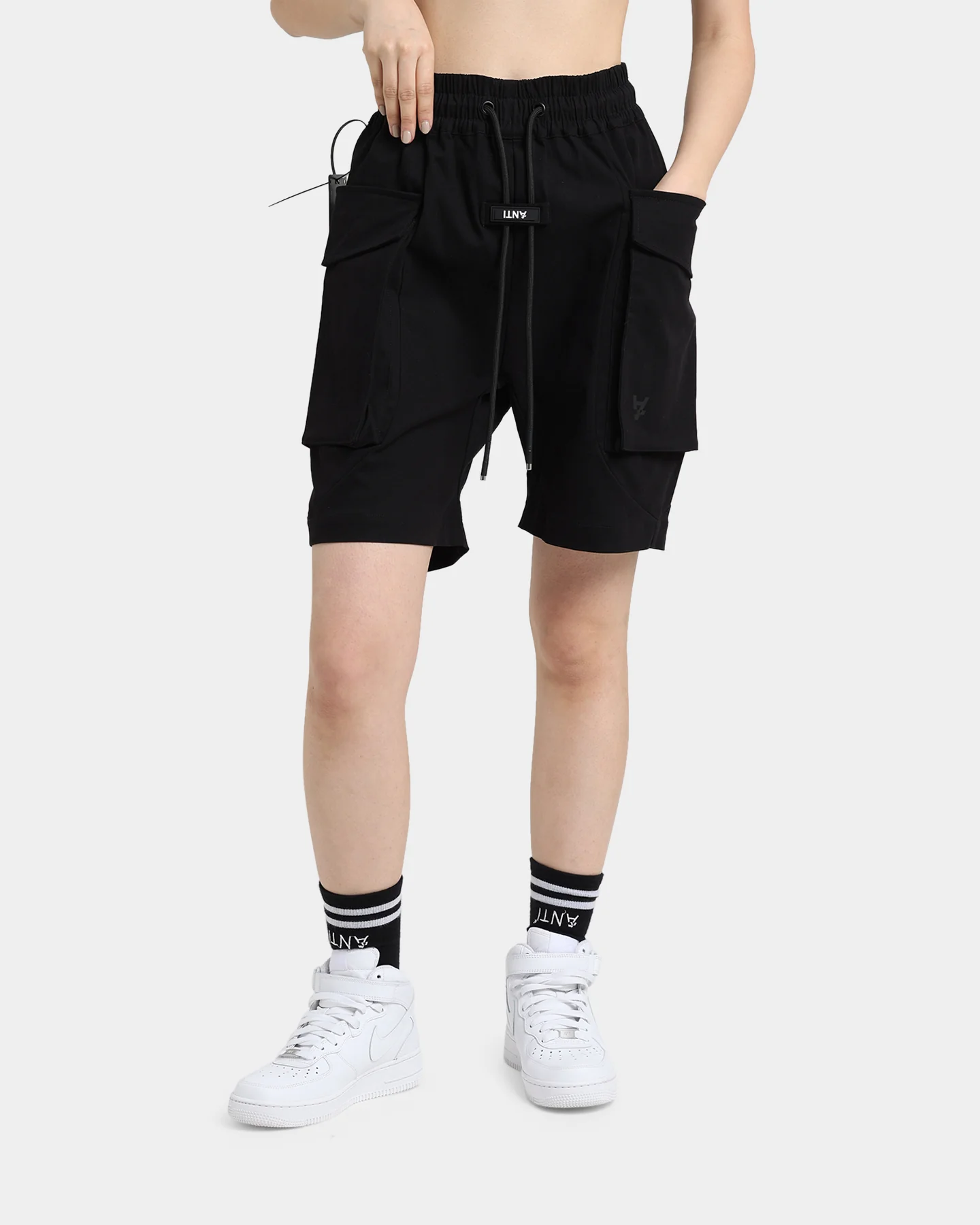 The Anti Order Cleon Cargo Shorts Black