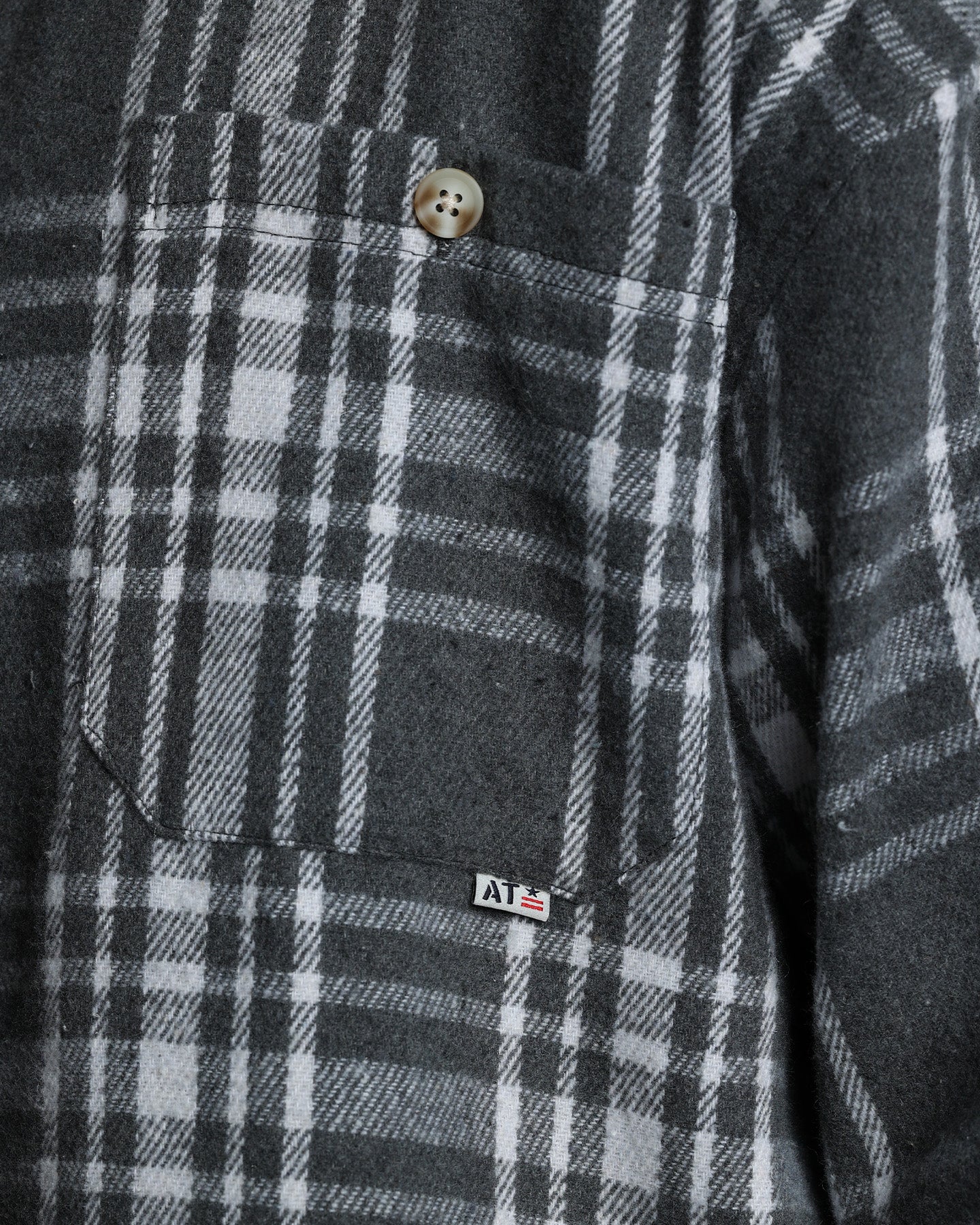 American Thrift Utility Flannel Shirt Grey