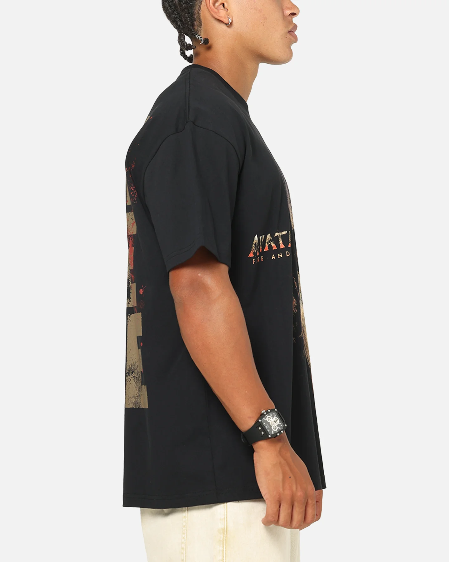 73Studio X Avatar Fire And Ask Heavy T-Shirt Black