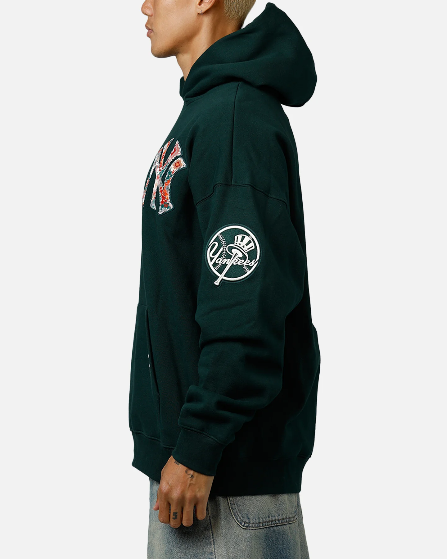 Pro Standard New York Yankees Tapestry 2.0 Hoodie Dark Green