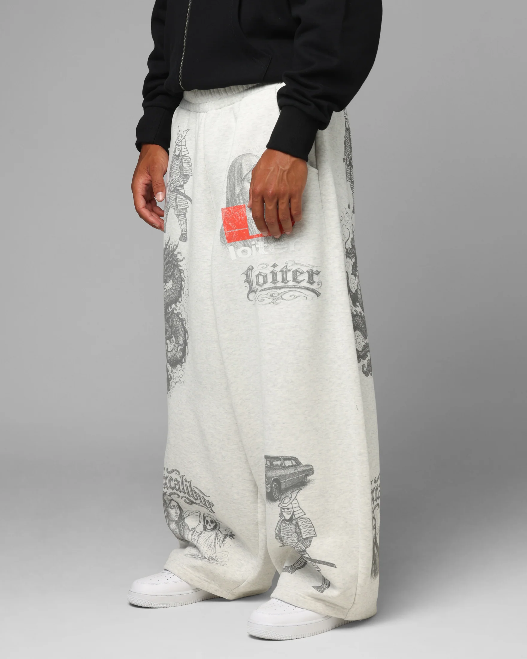 Loiter Holy Flame Sweatpants Grey