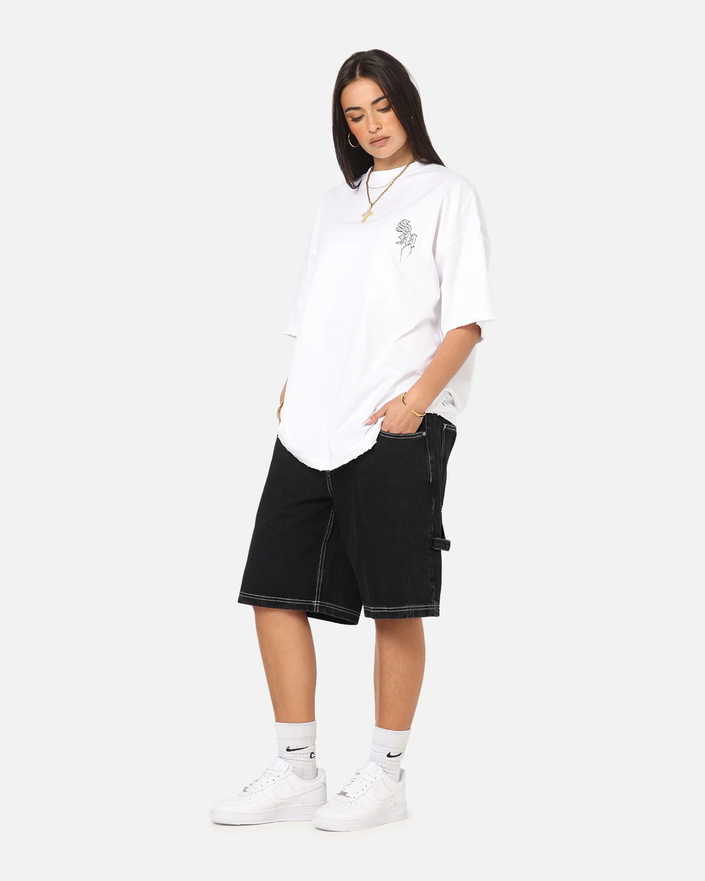 Saint Morta Fray Boxy T-Shirt White