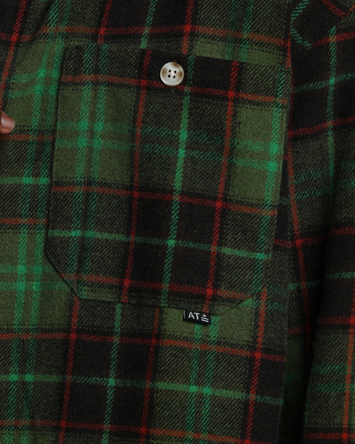 American Thrift Utility Flannel Shirt Green