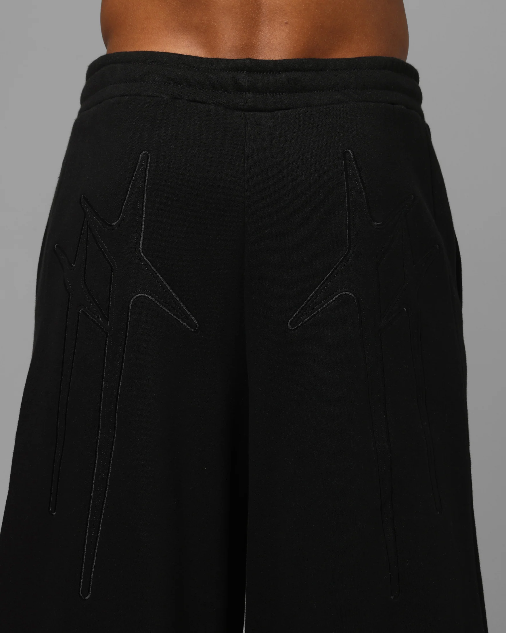 Loiter Silicone Ultra Wide Sweatpants Black