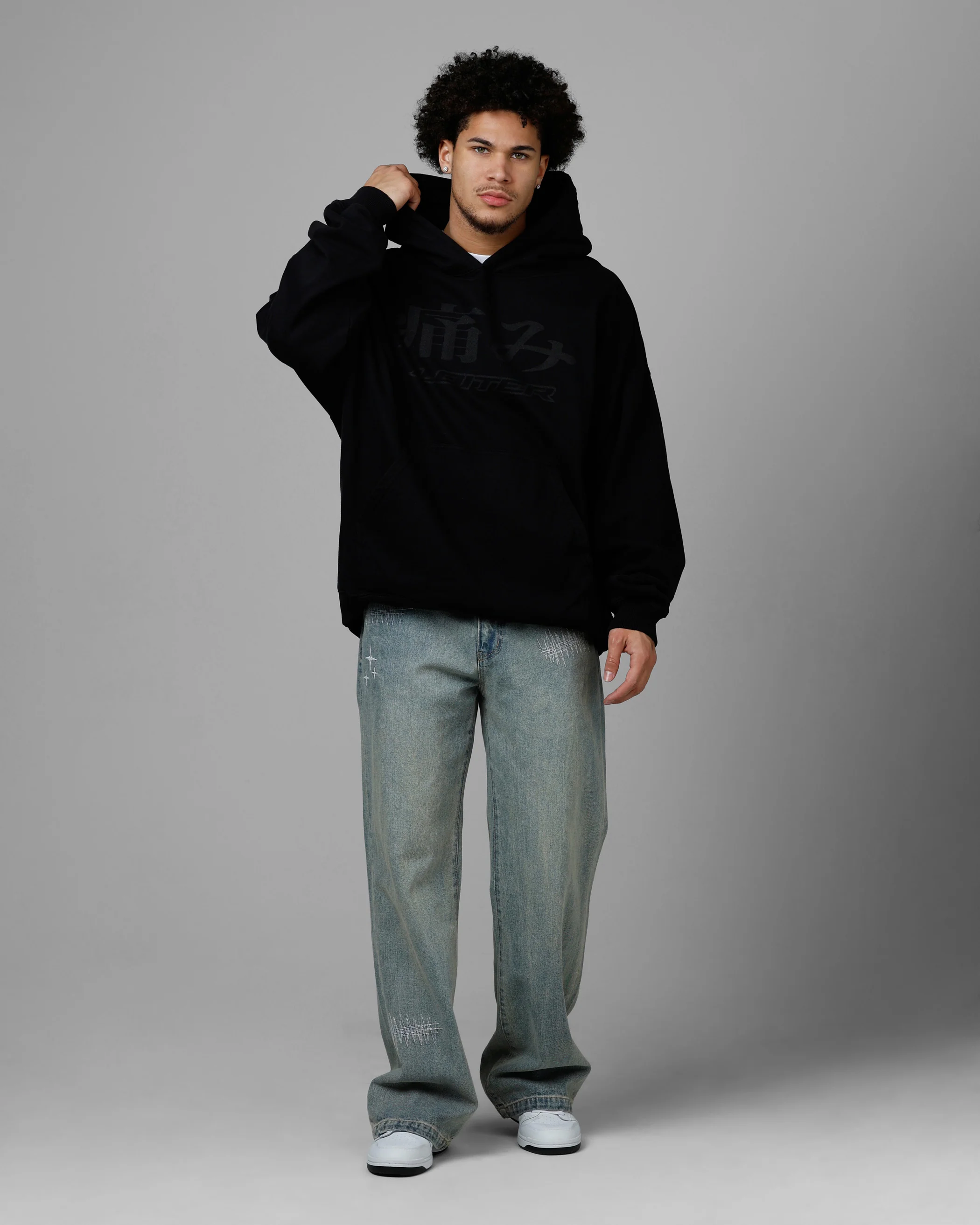 Loiter Pain Premium Hoodie Black