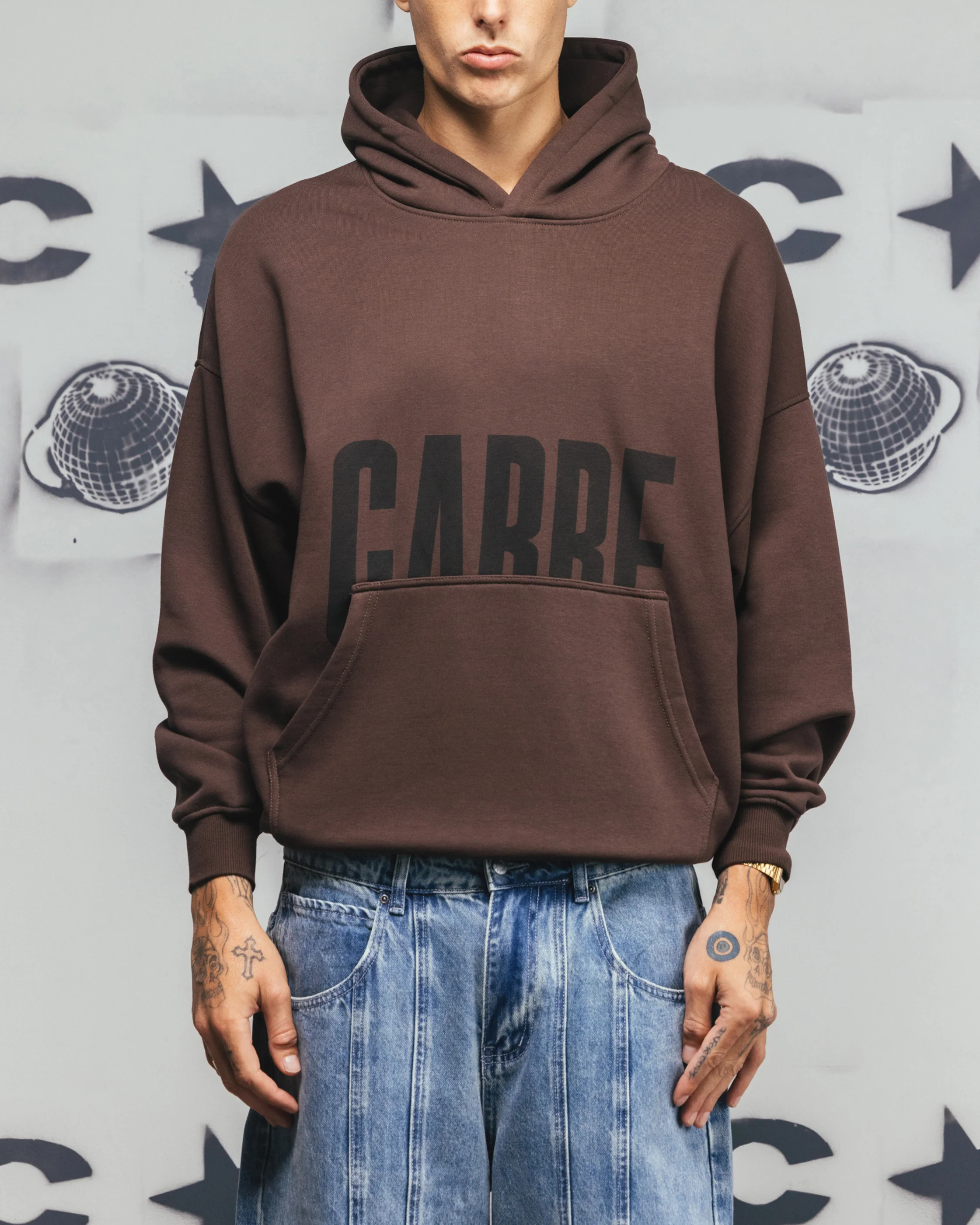 Carre Premium Essentials Hoodie Chocolate
