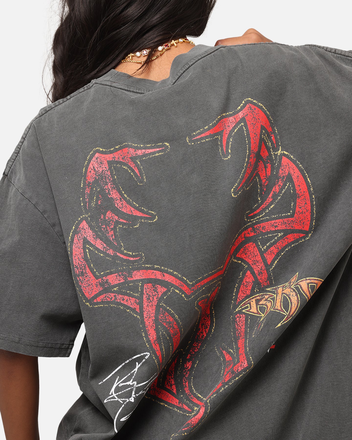 Culture Kings X WWE Randy Orton Heavyweight T-Shirt Black Wash