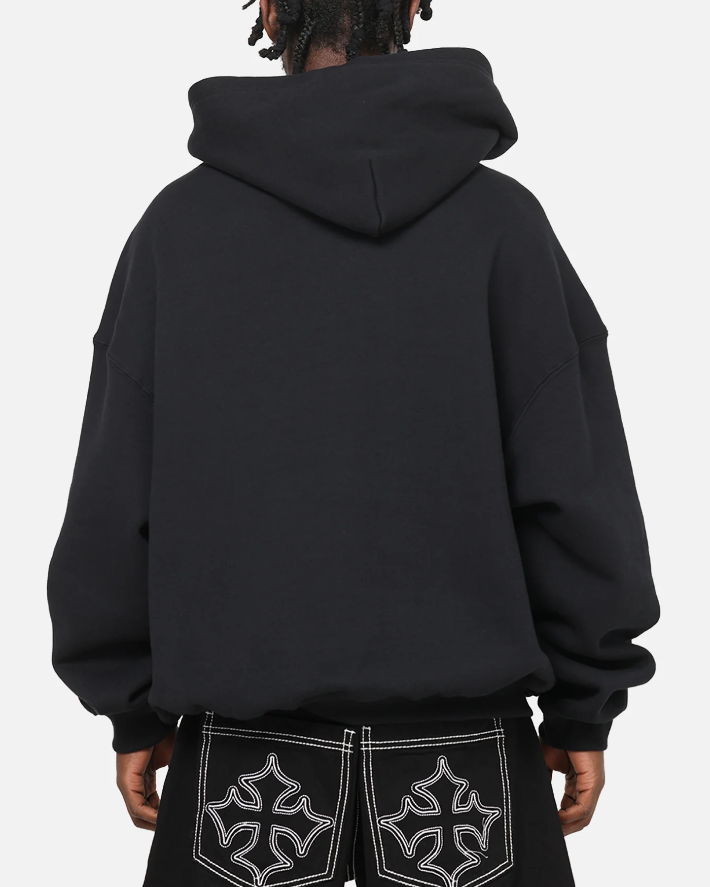 Mitchell & Ness Atlanta Braves Rhinestone Hoodie Faded Black