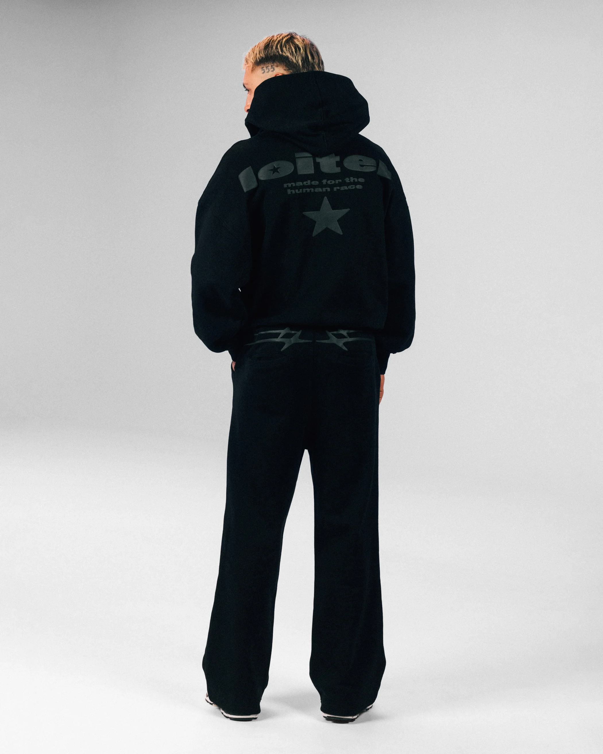 Loiter Celestial Full Zip Hoodie Black