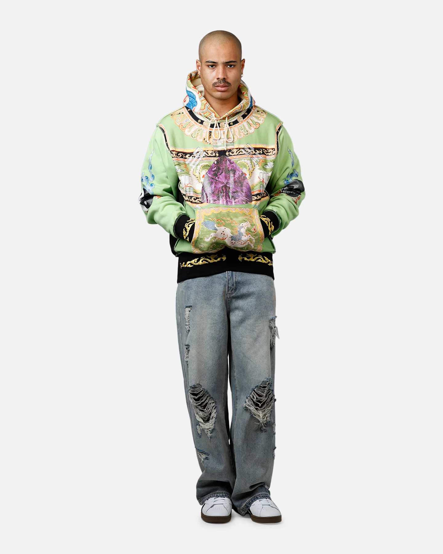 ABC Birthstone Hoodie Light Green