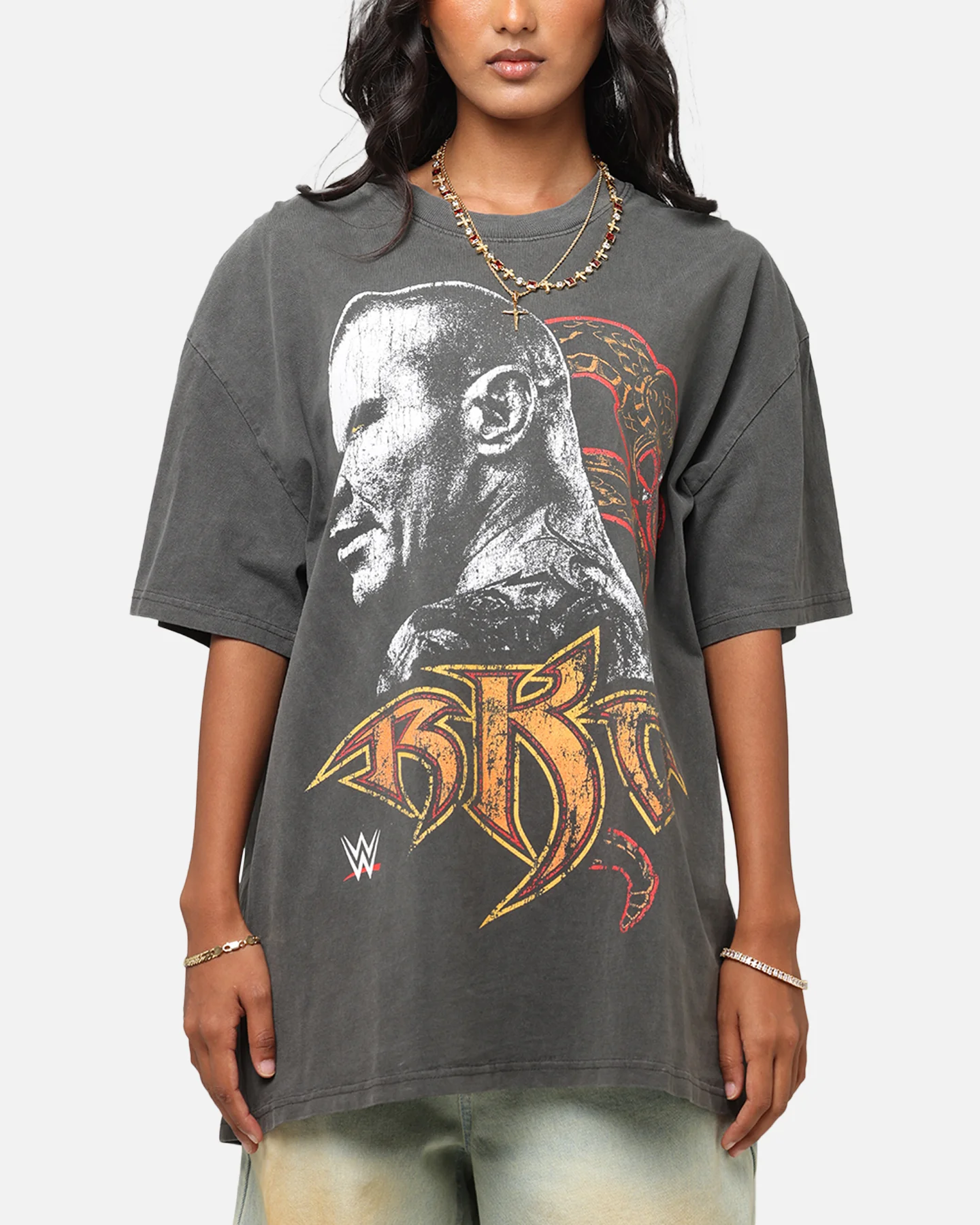 Culture Kings X WWE Randy Orton Heavyweight T-Shirt Black Wash