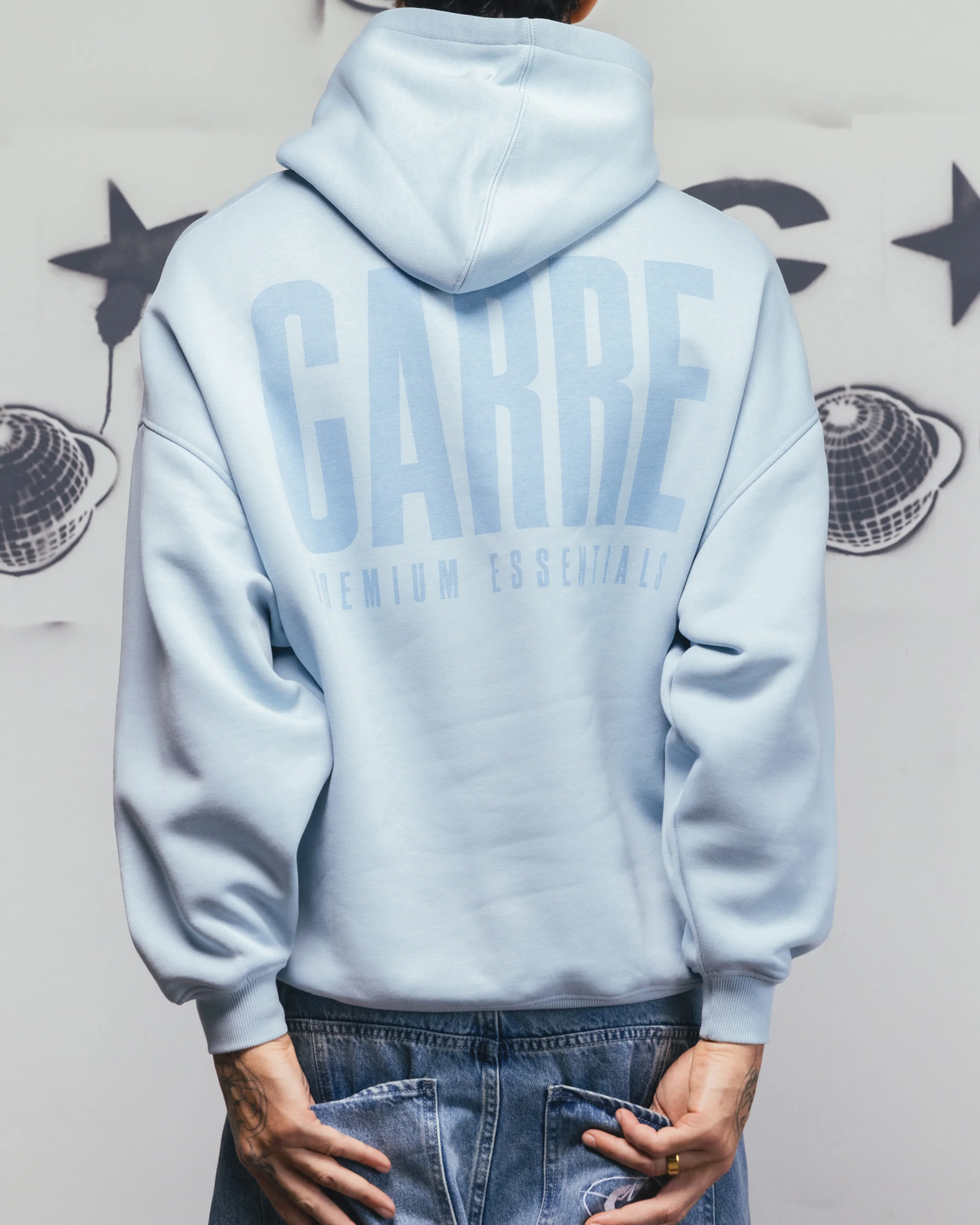 Carre Premium Essentials Hoodie Baby Blue