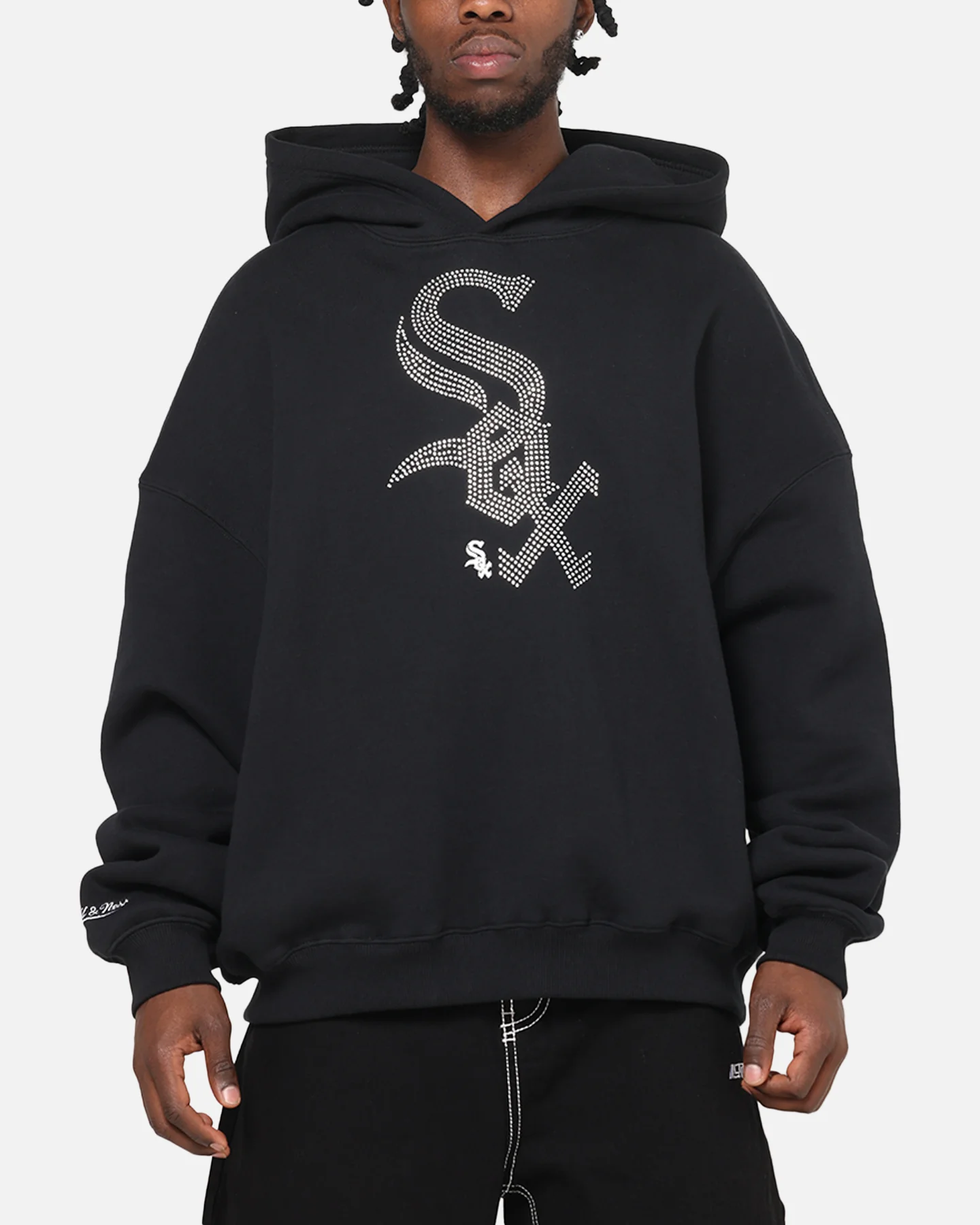 Mitchell & Ness Chicago White Sox Rhinestone Hoodie Faded Black