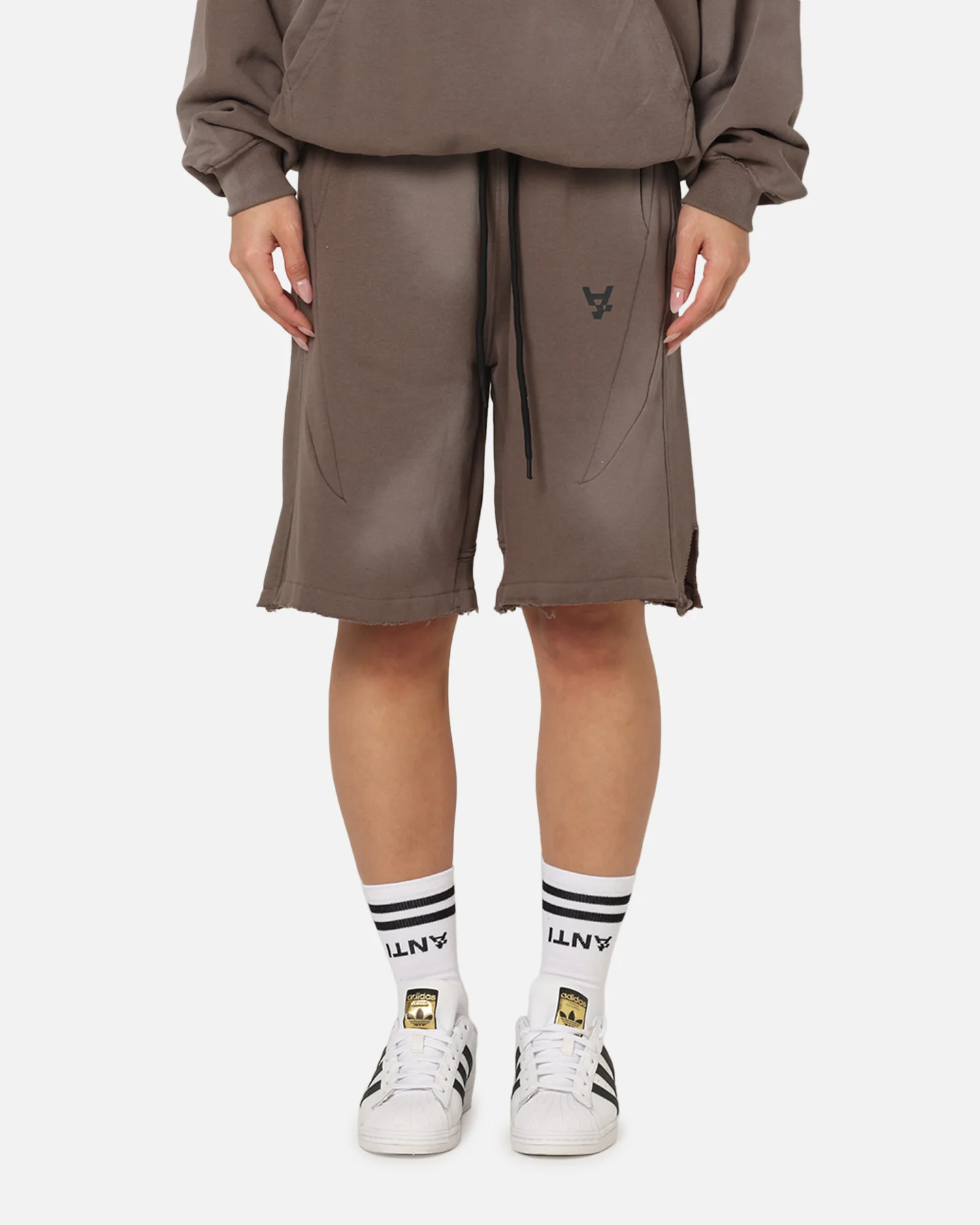 The Anti Order Apocalypse Sweat Shorts Sunfade Brown