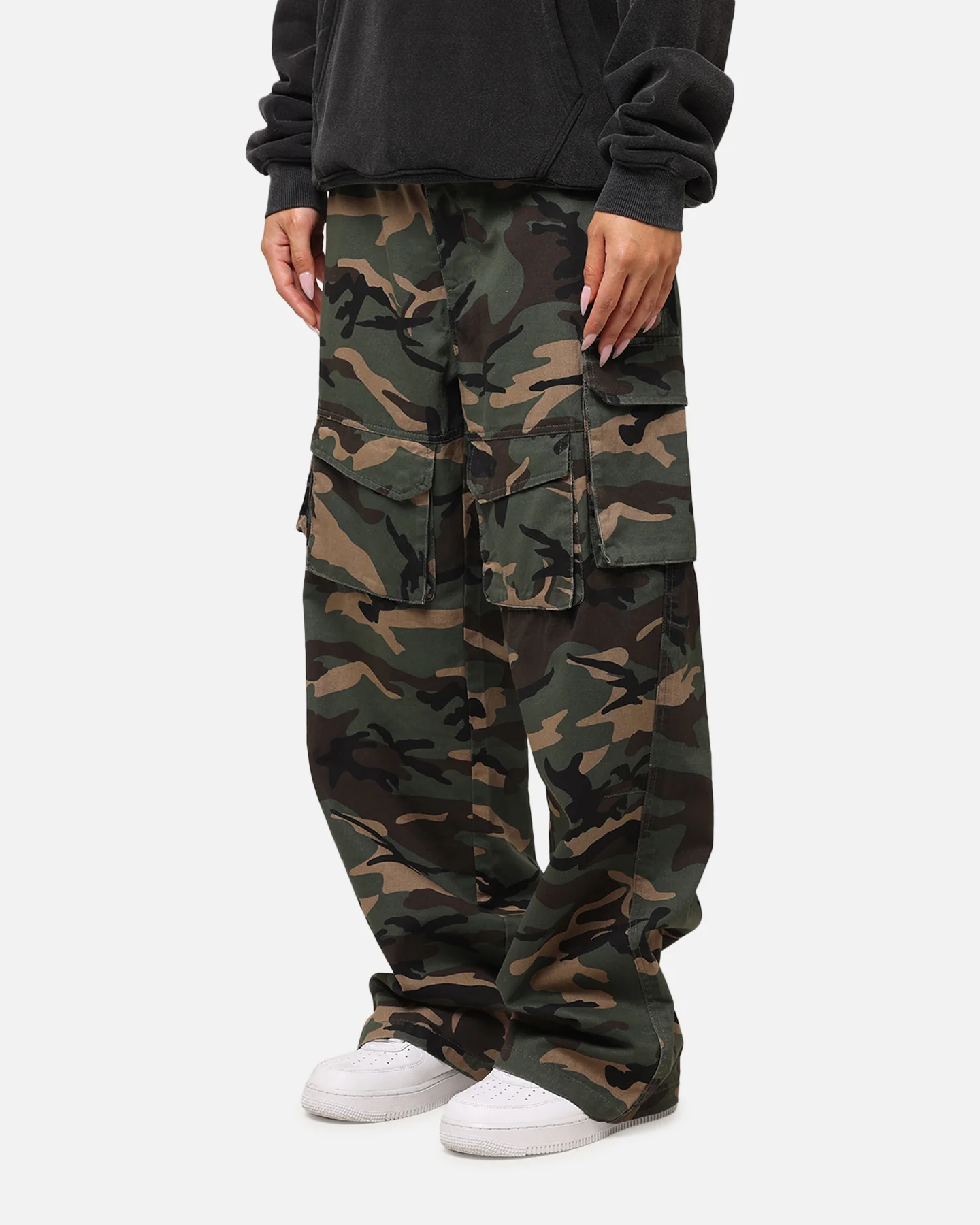 The Anti Order Artillery Baggy Cargo Pants  Woodland Camo
