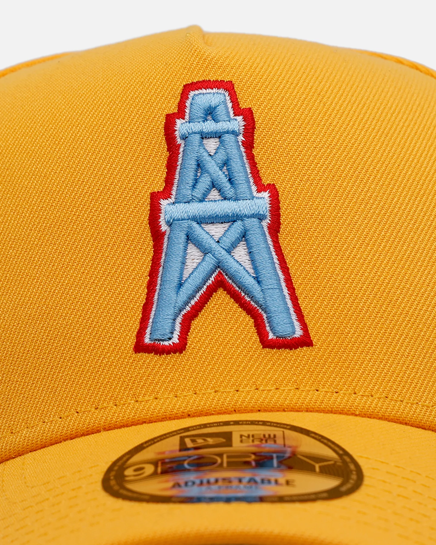 New Era Houston Oilers 'Sunshine' 9FORTY A-Frame Snapback Canary