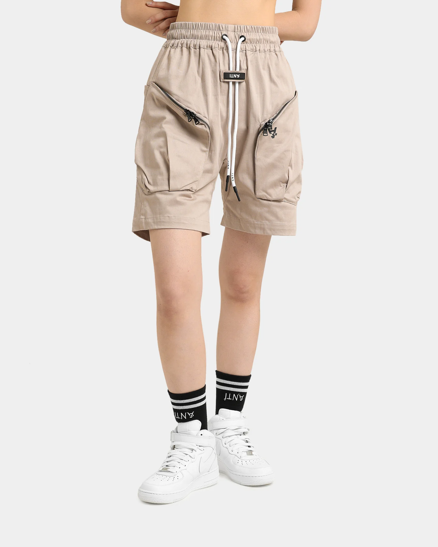 The Anti Order Neo Military Cargo Shorts Bone
