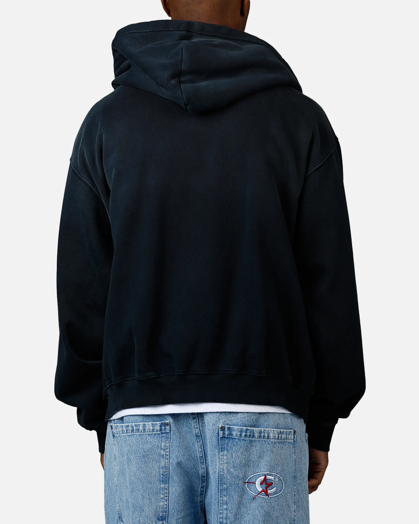 American Thrift Zip Hoodie Washed Black