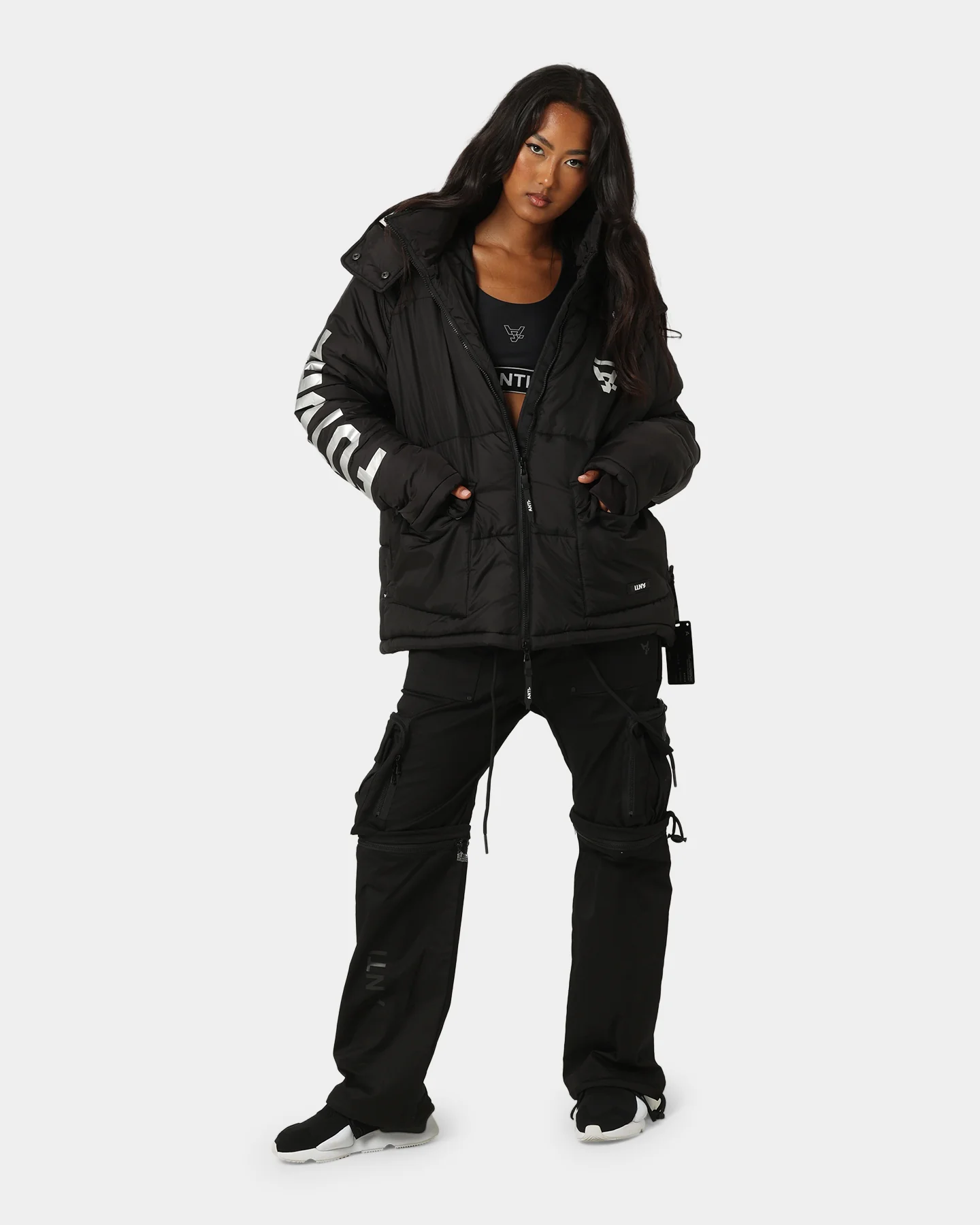 The Anti Order Hyphen ATD Puffer Jacket V2 Black/Silver