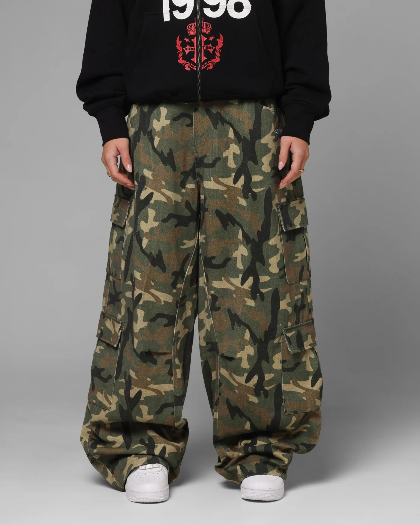 Loiter F-16 Balloon Cargo Pants Woodland Camo