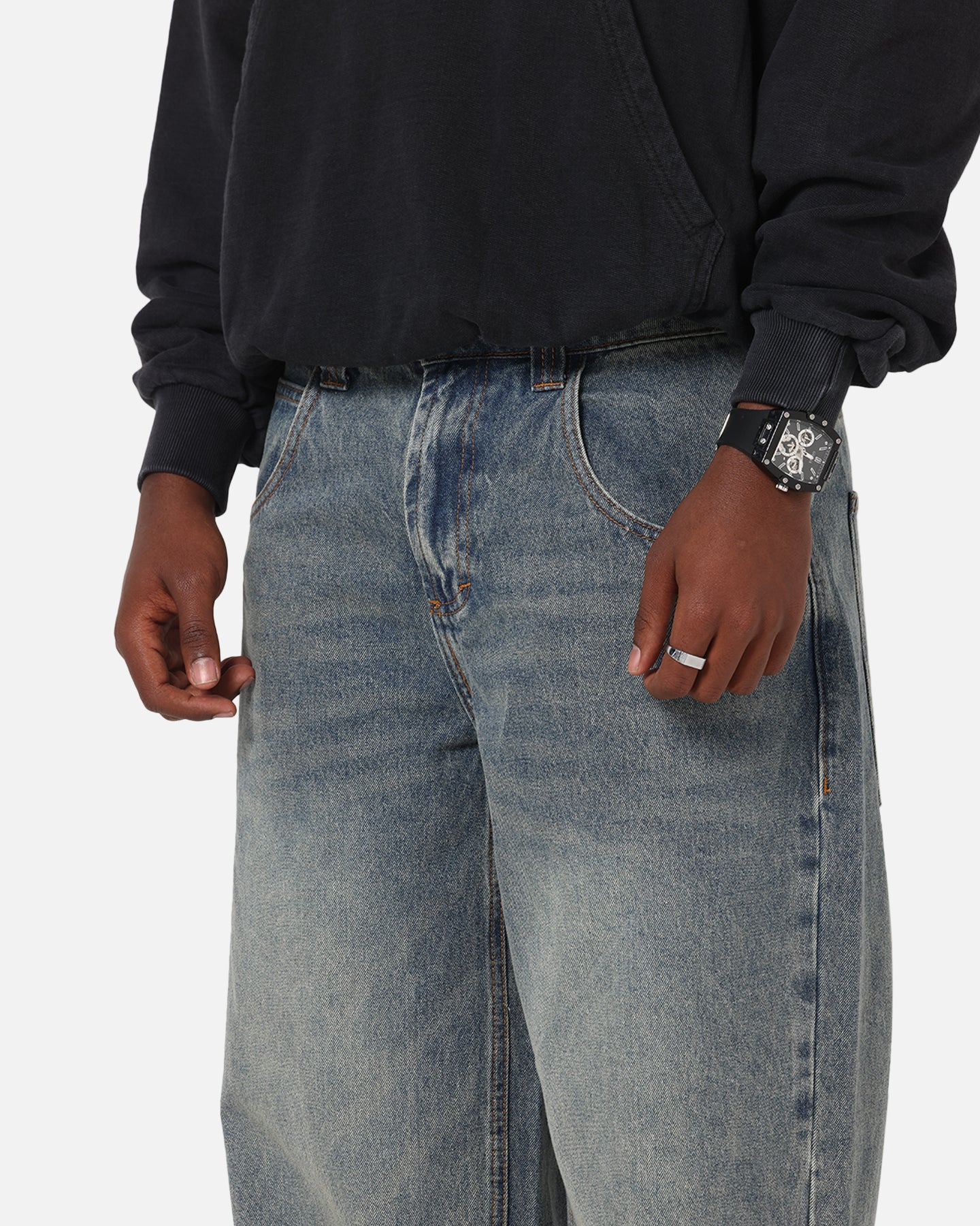 Saint Morta Amplus Crossfire Jeans Dirty Denim