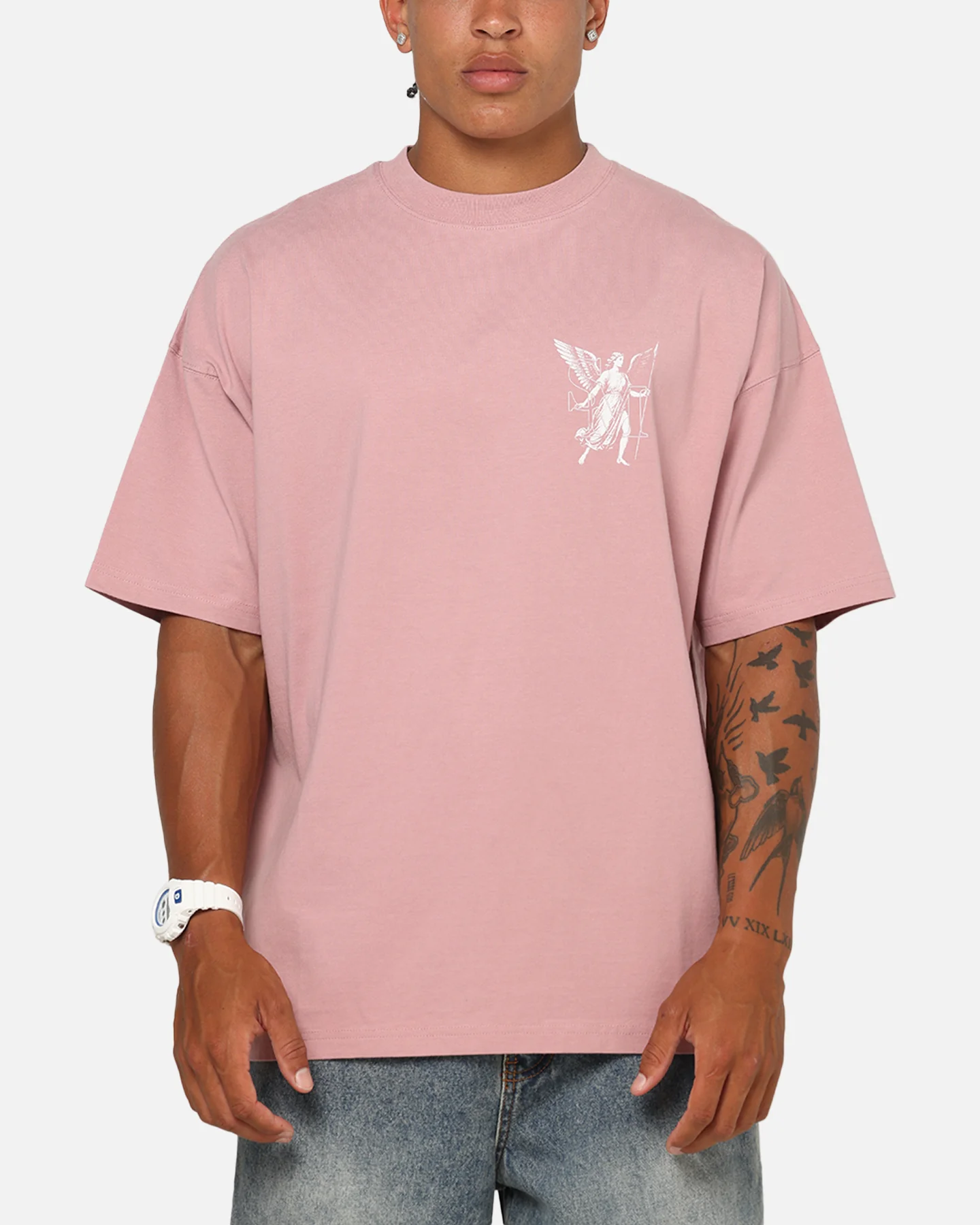 Saint Morta Archangel T-Shirt Dusty Pink