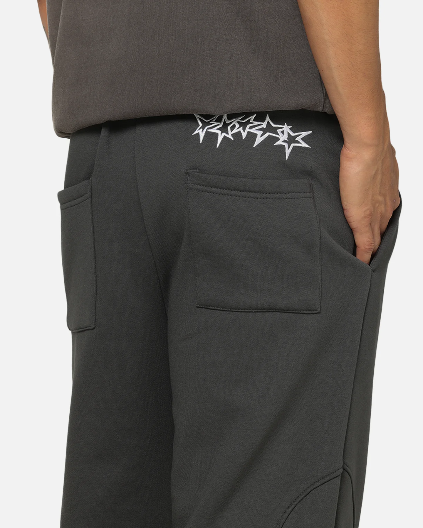 Carre Off Grid Panelled Trackpants Dark Grey