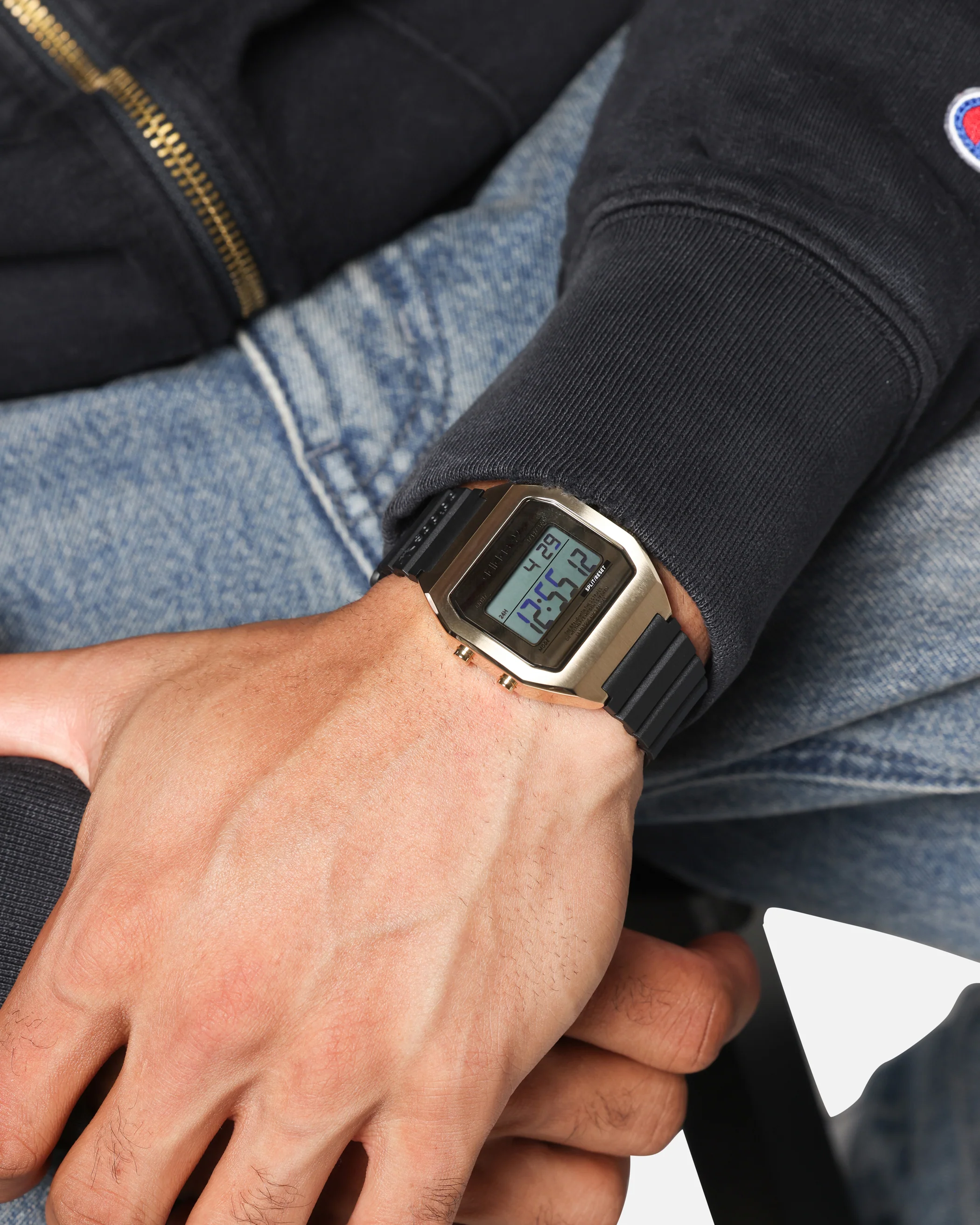 Adidas Digital Two Watch Black/Gold