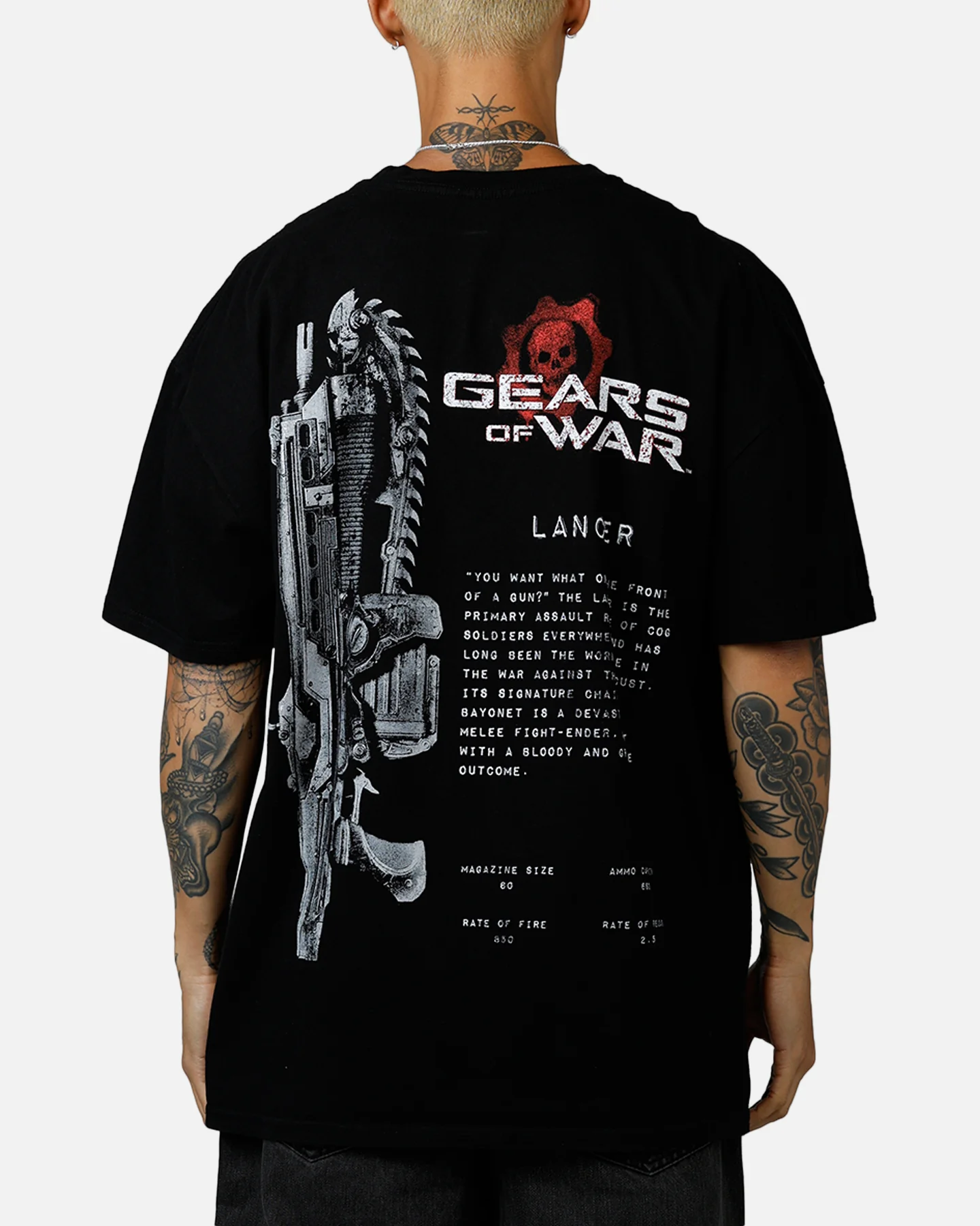 73Studio X Gears Of War Lancer T-Shirt Black