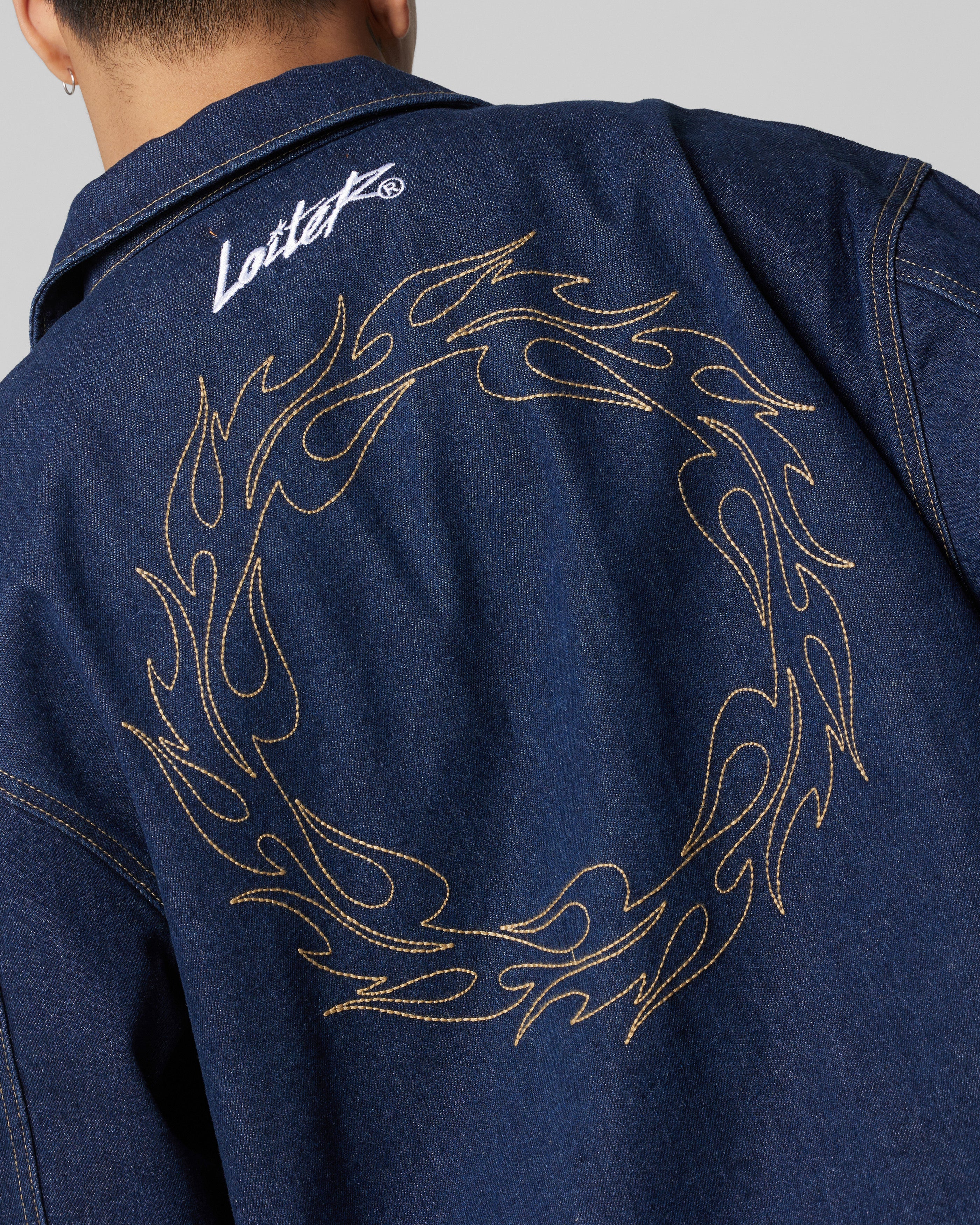 Loiter Chaos Denim Jacket Indigo