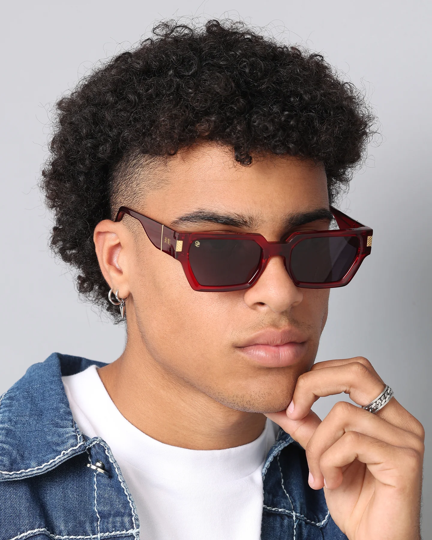 9FIVE Locks Sunglasses Maroon