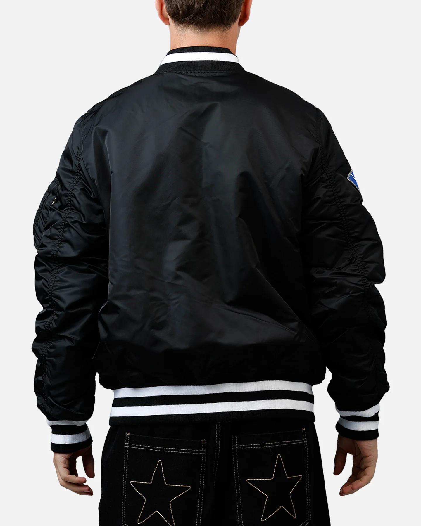 New Era X Alpha Series X MLB Los Angeles Dodgers MA-1 Bomber Jacket Black